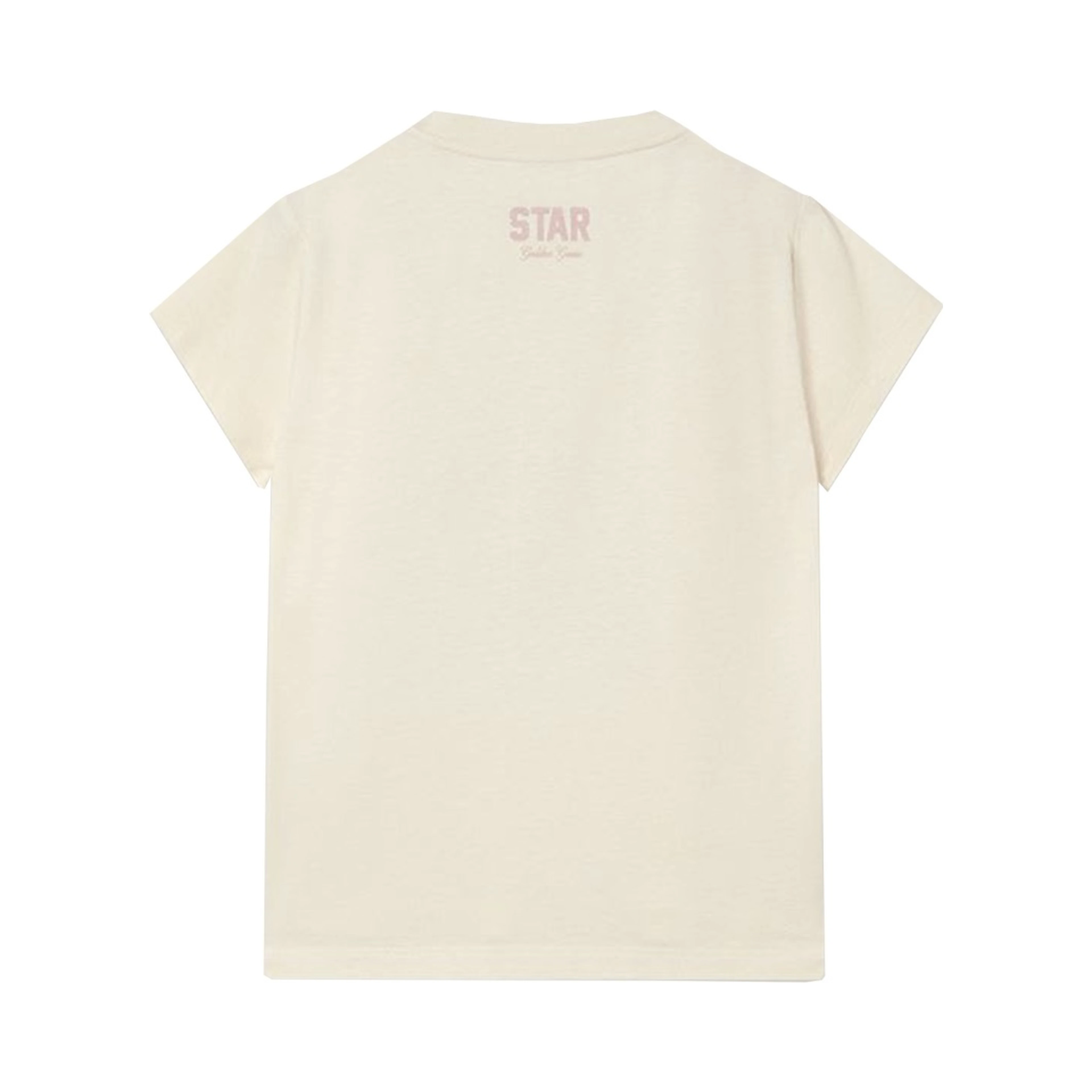 star girl's t-shirt cotton jersey with glitter print