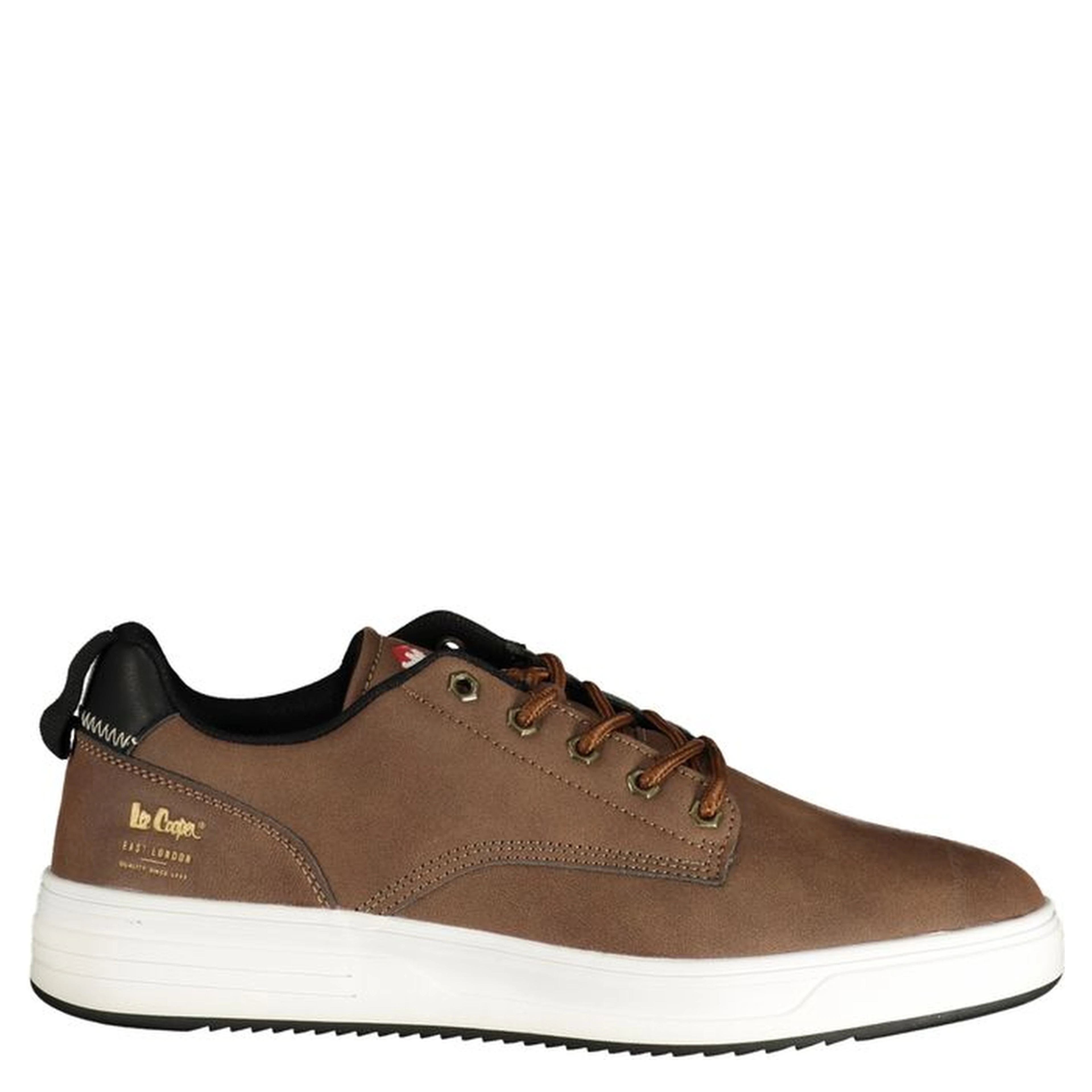 Brown Polyester Athletic Sneakers