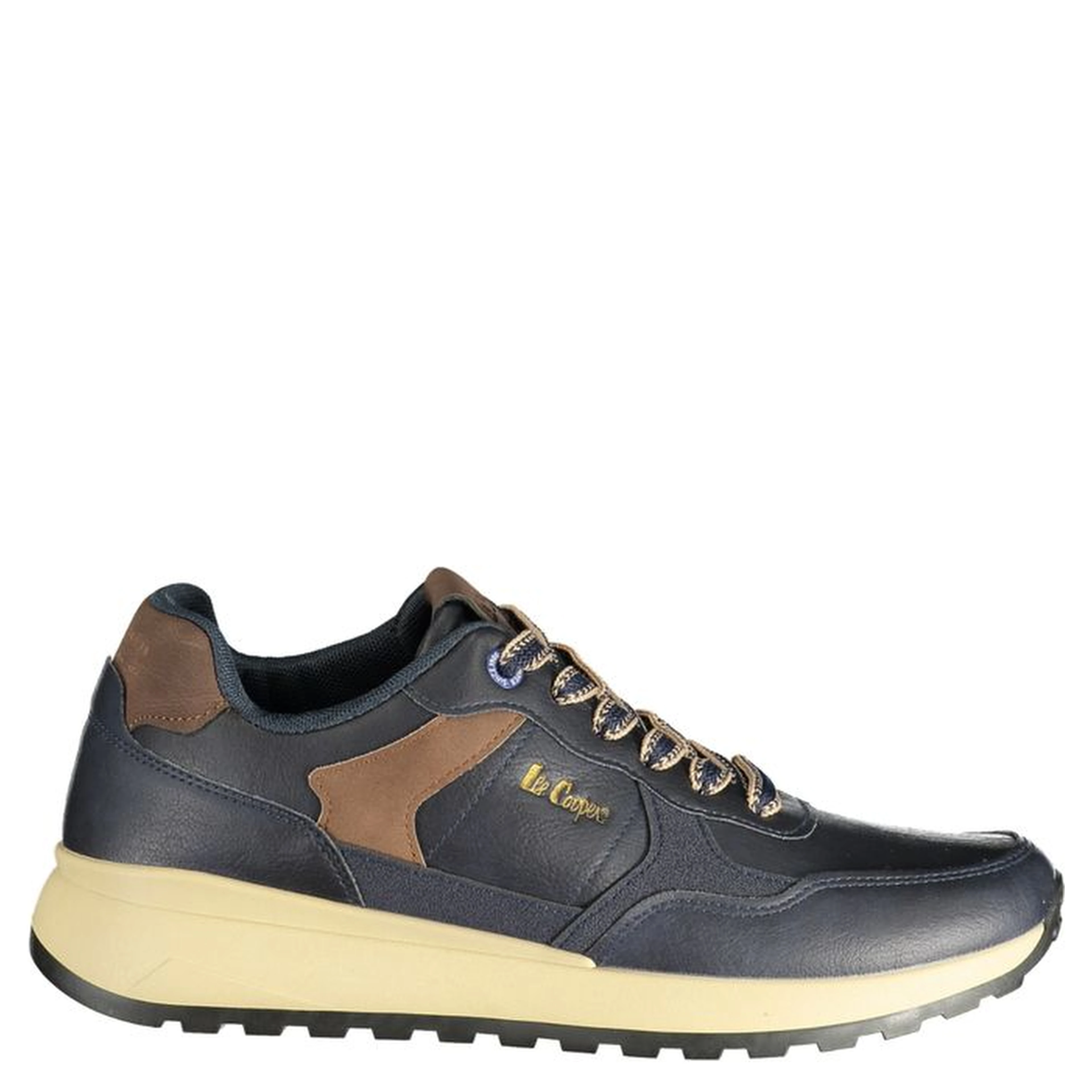 Blue Polyester Athletic Sneakers