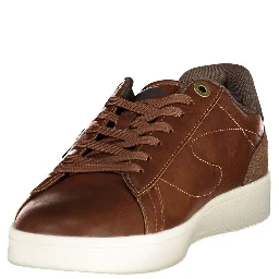 Brown Polyester Sneakers