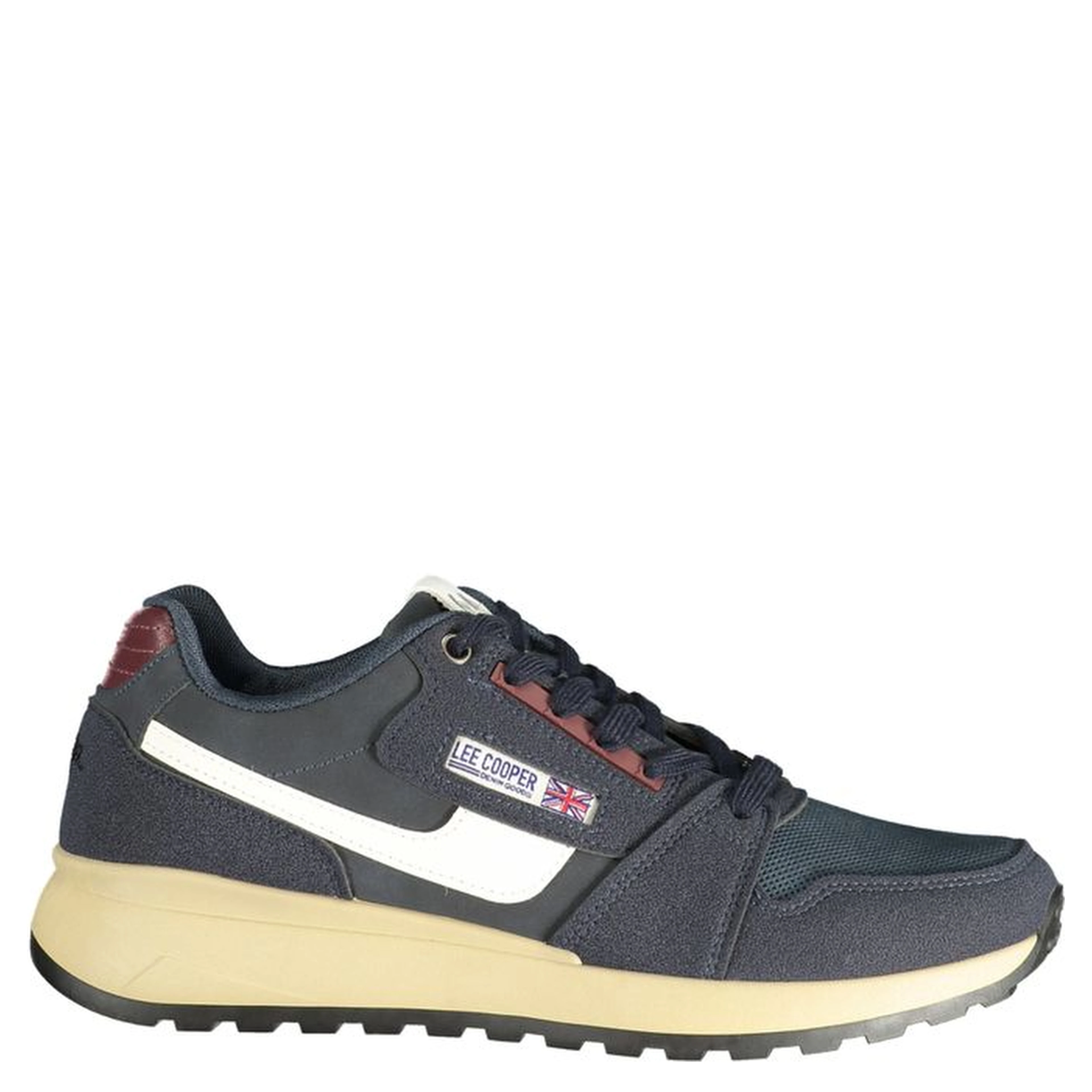 Blue Polyester Athletic Sneakers