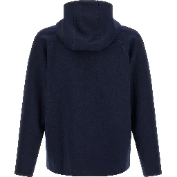 Blue Polyester Sweatshirt