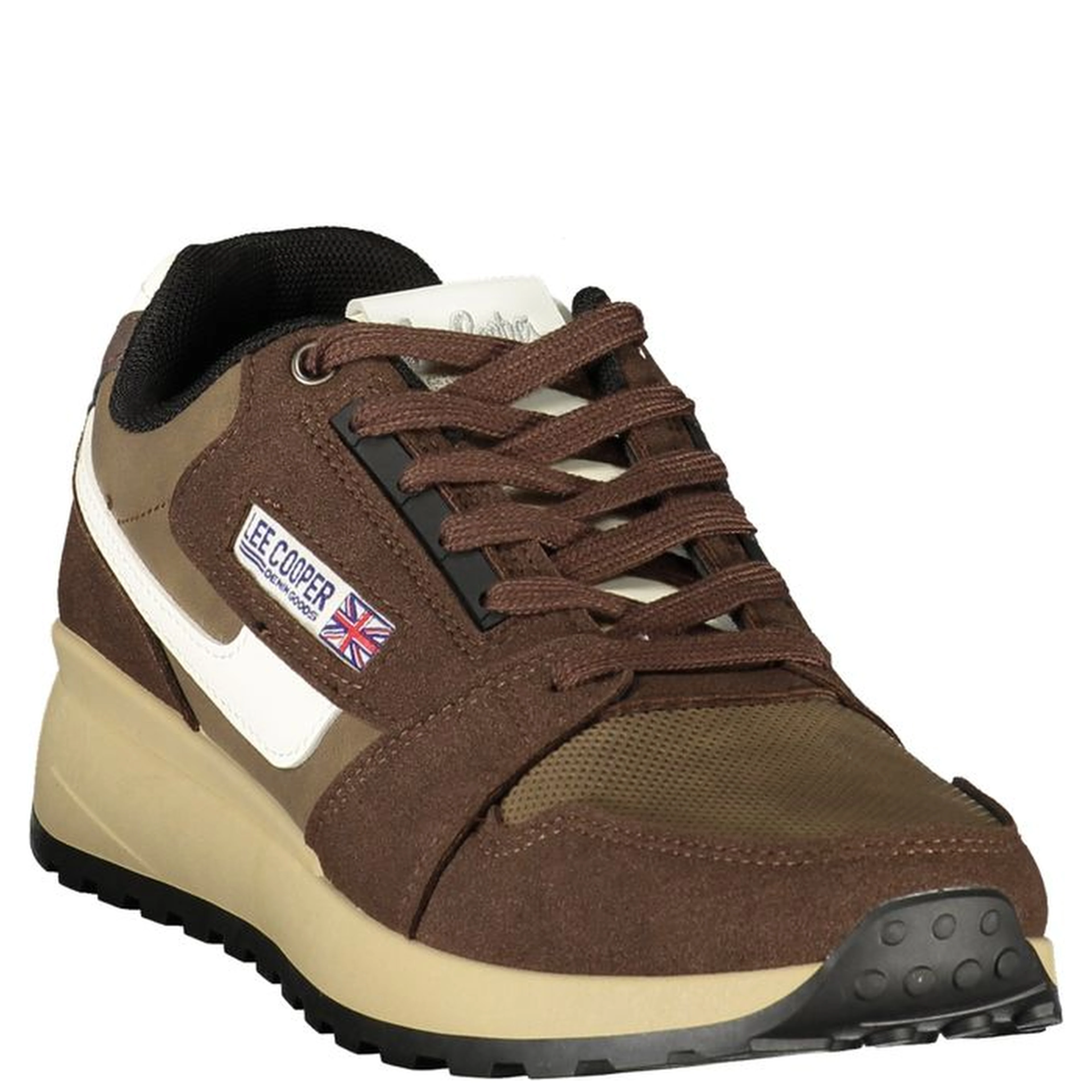 Brown Polyurethane Men's Sneaker