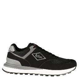 Black Polyurethane Mens Sneaker