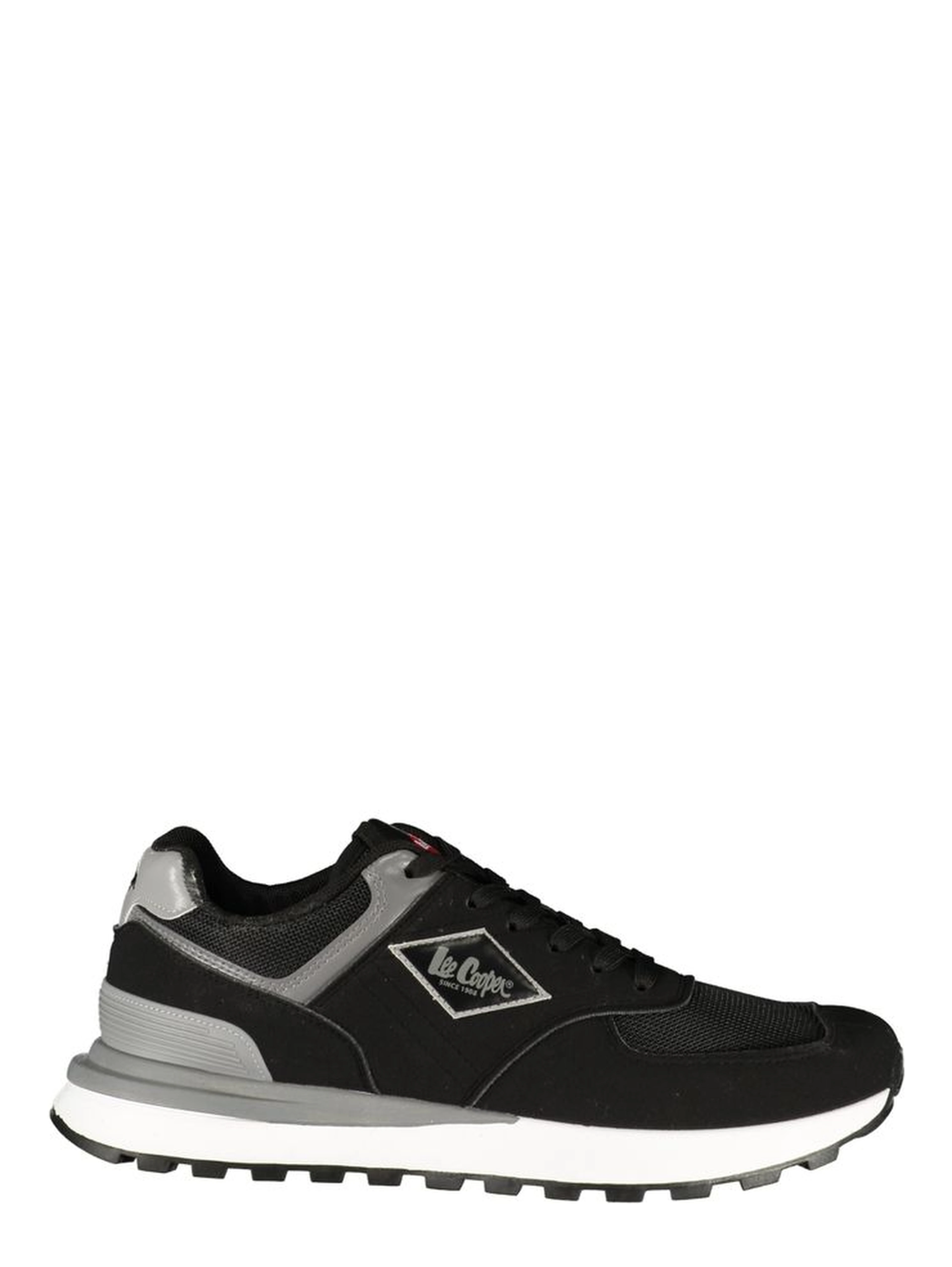 Black Polyurethane Mens Sneaker