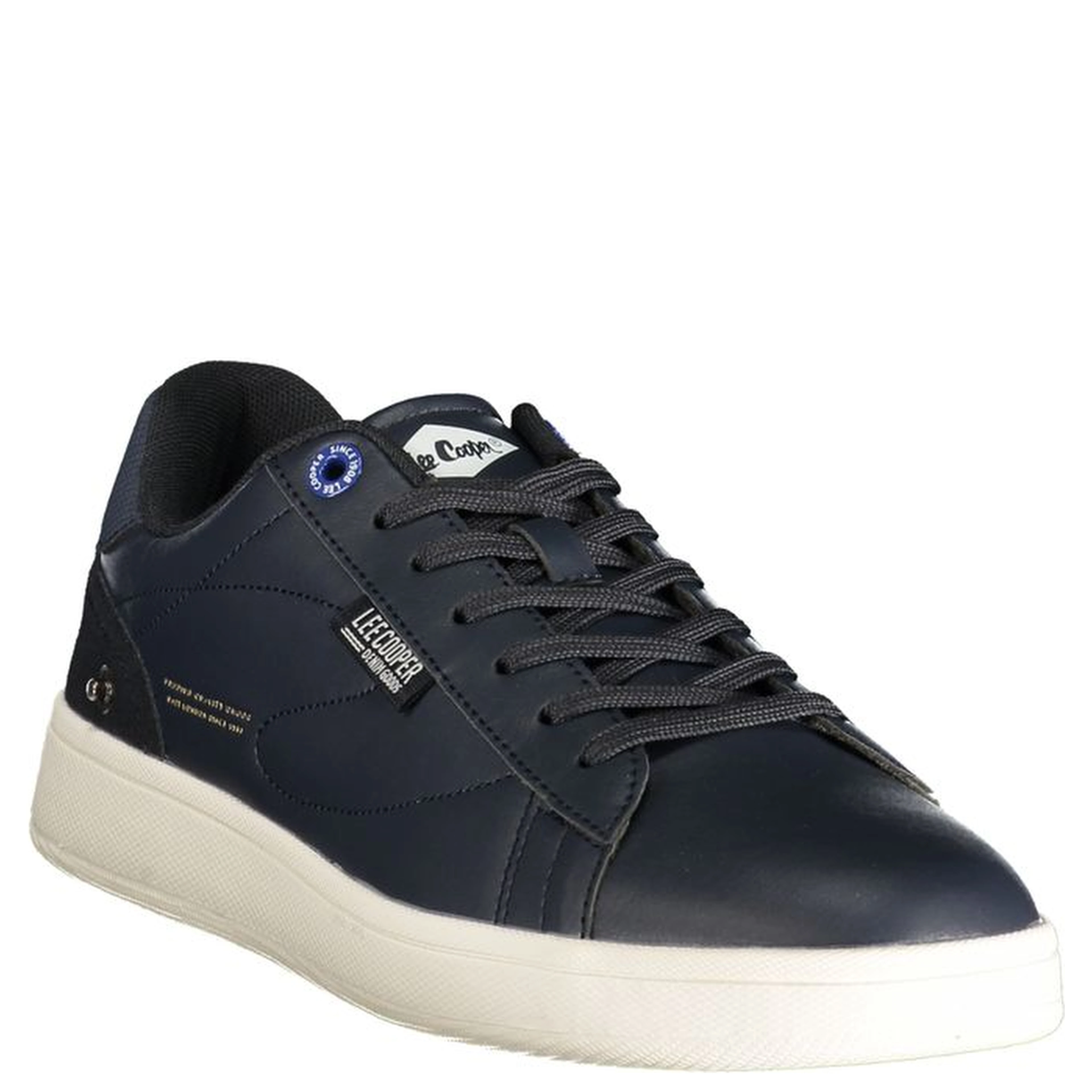 Blue Polyester Athletic Sneakers