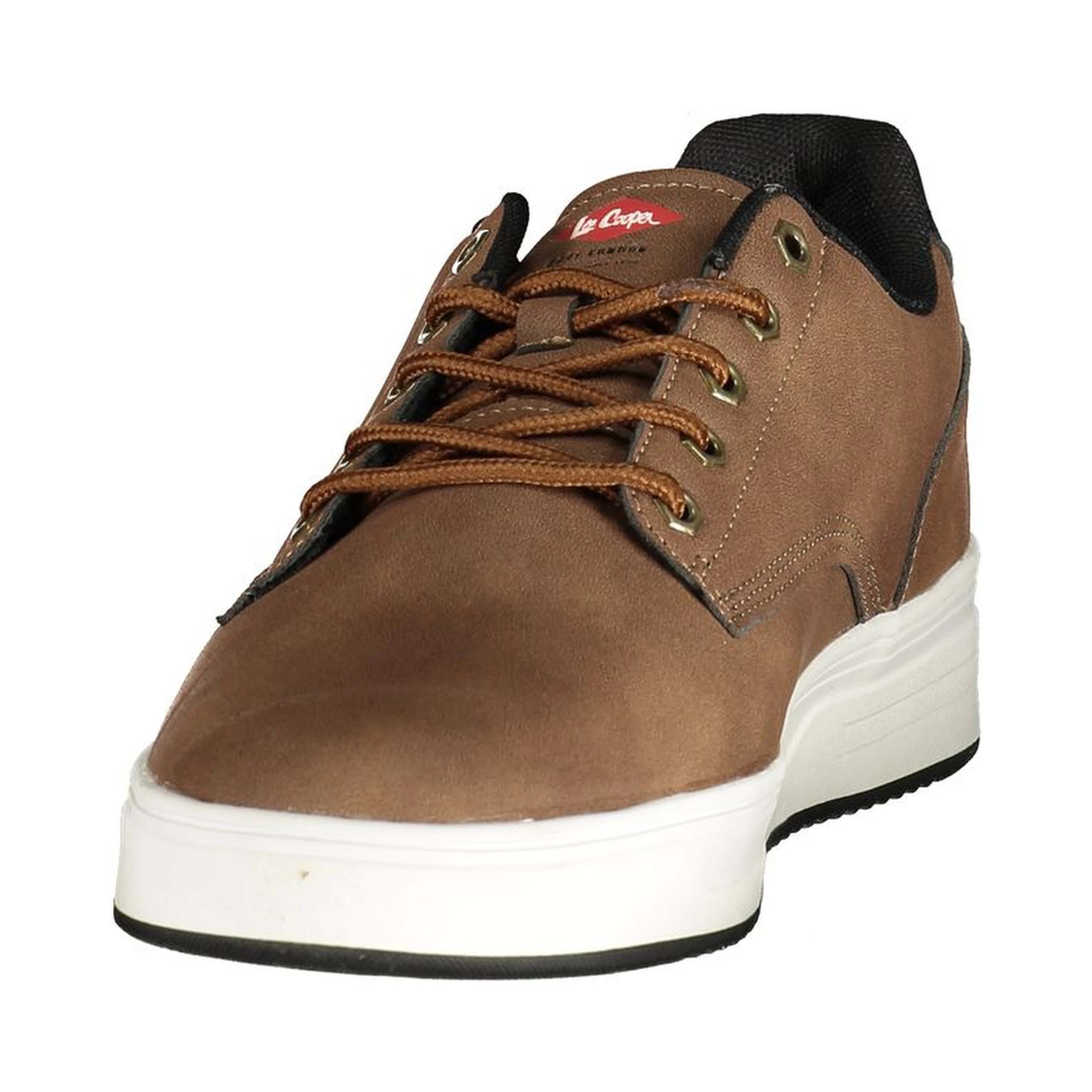 Brown Polyester Athletic Sneakers