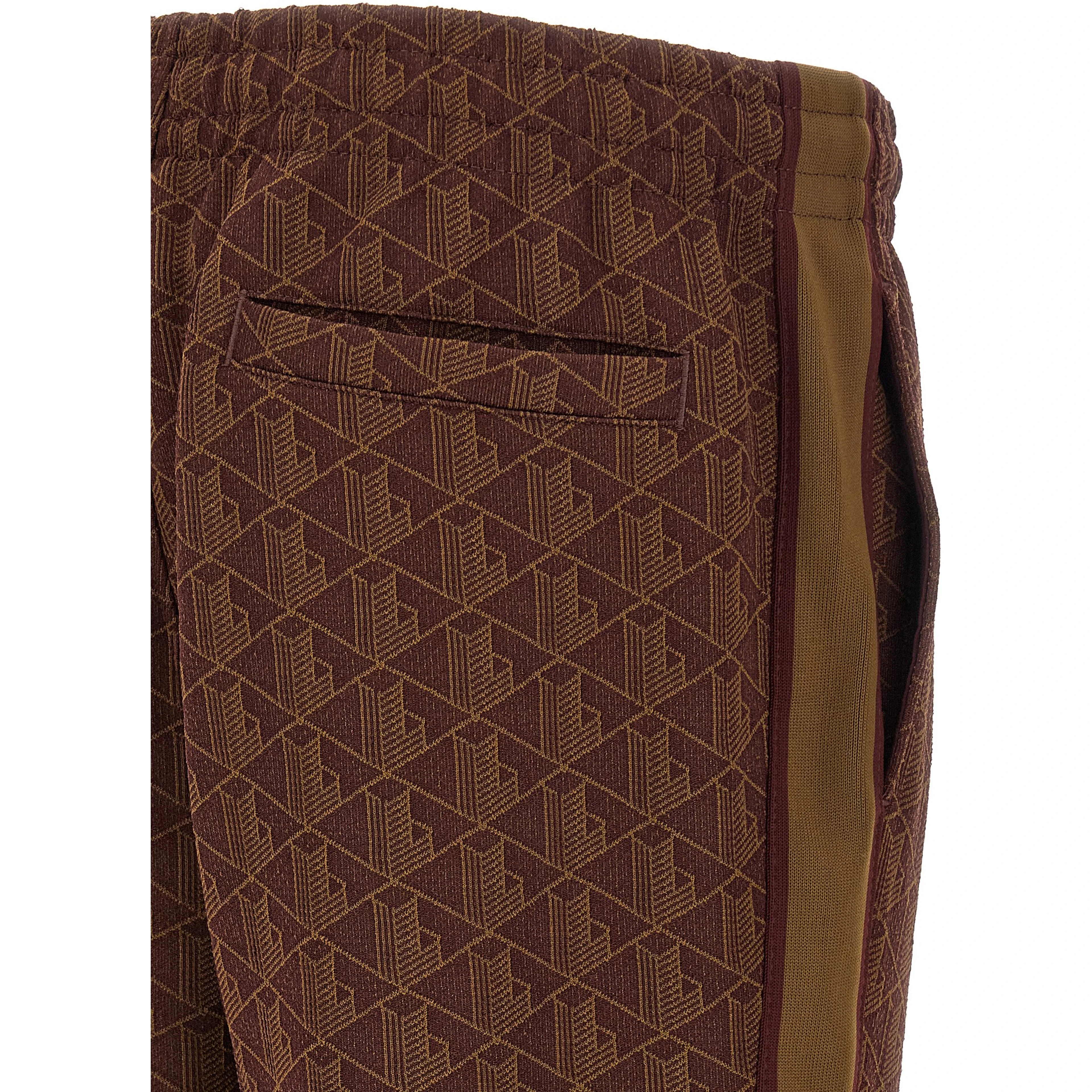 Brown Polyester Joggers (Workout Pants)