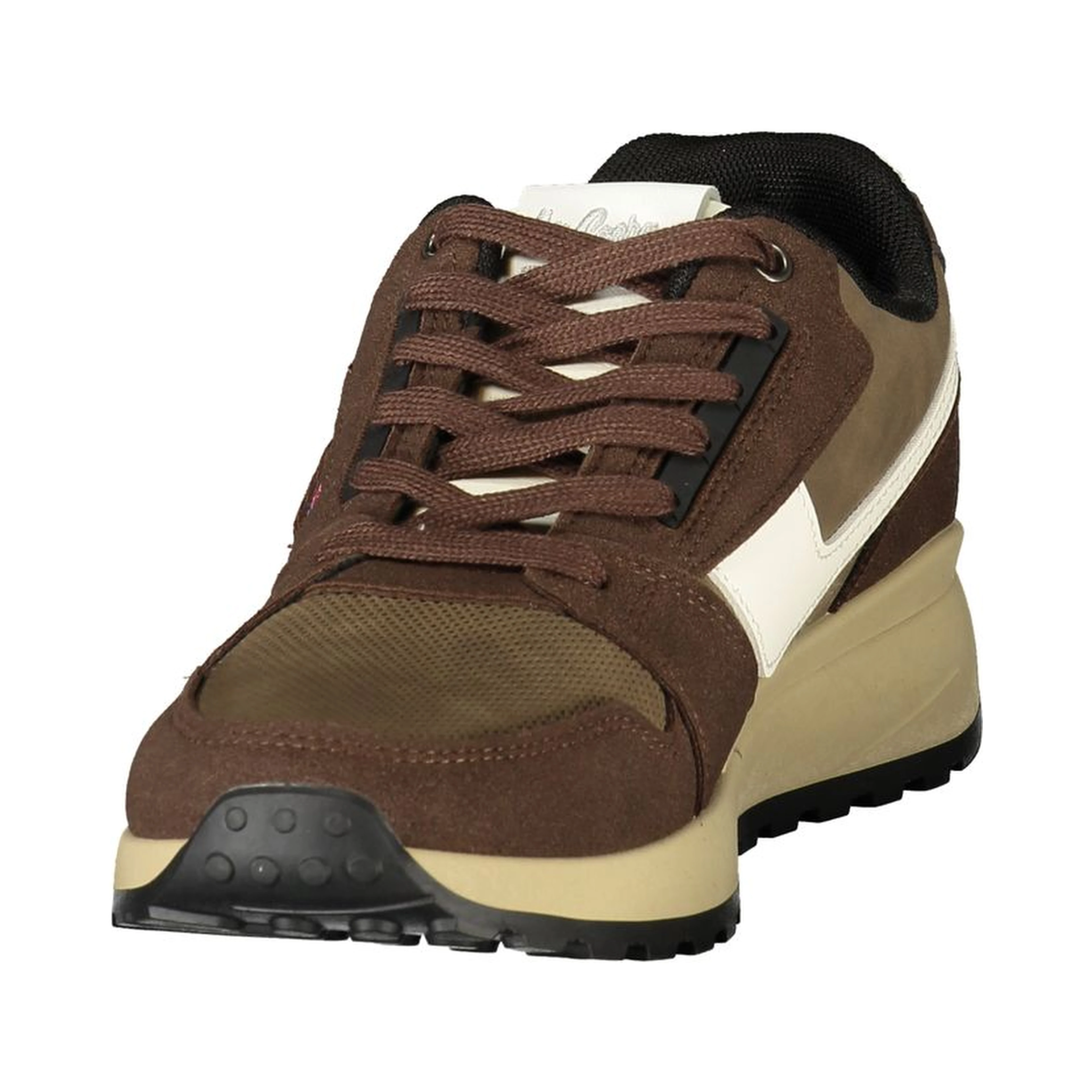 Brown Polyurethane Men's Sneaker