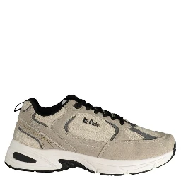 Beige Polyester Athletic Sneakers