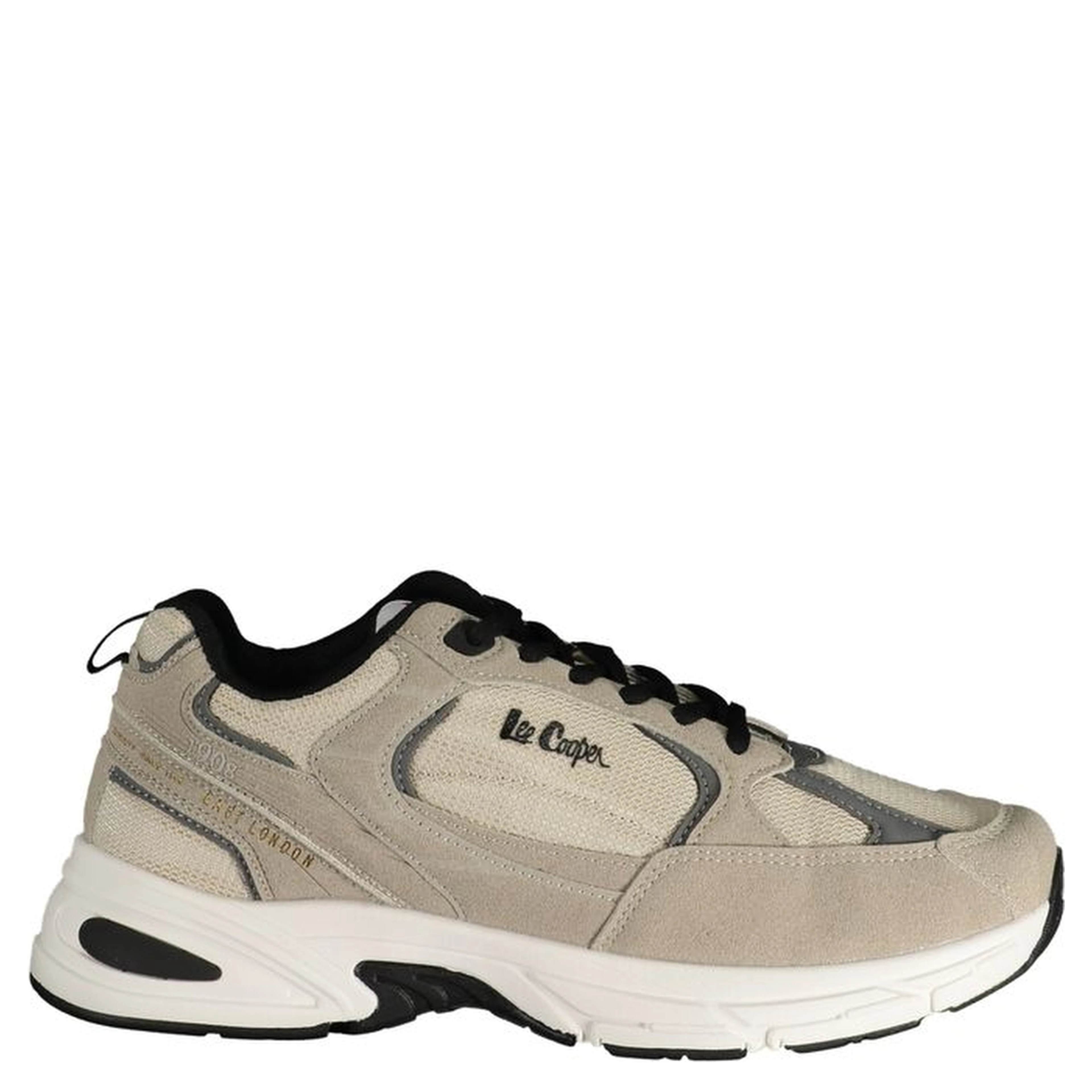 Beige Polyester Athletic Sneakers