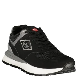 Black Polyurethane Mens Sneaker