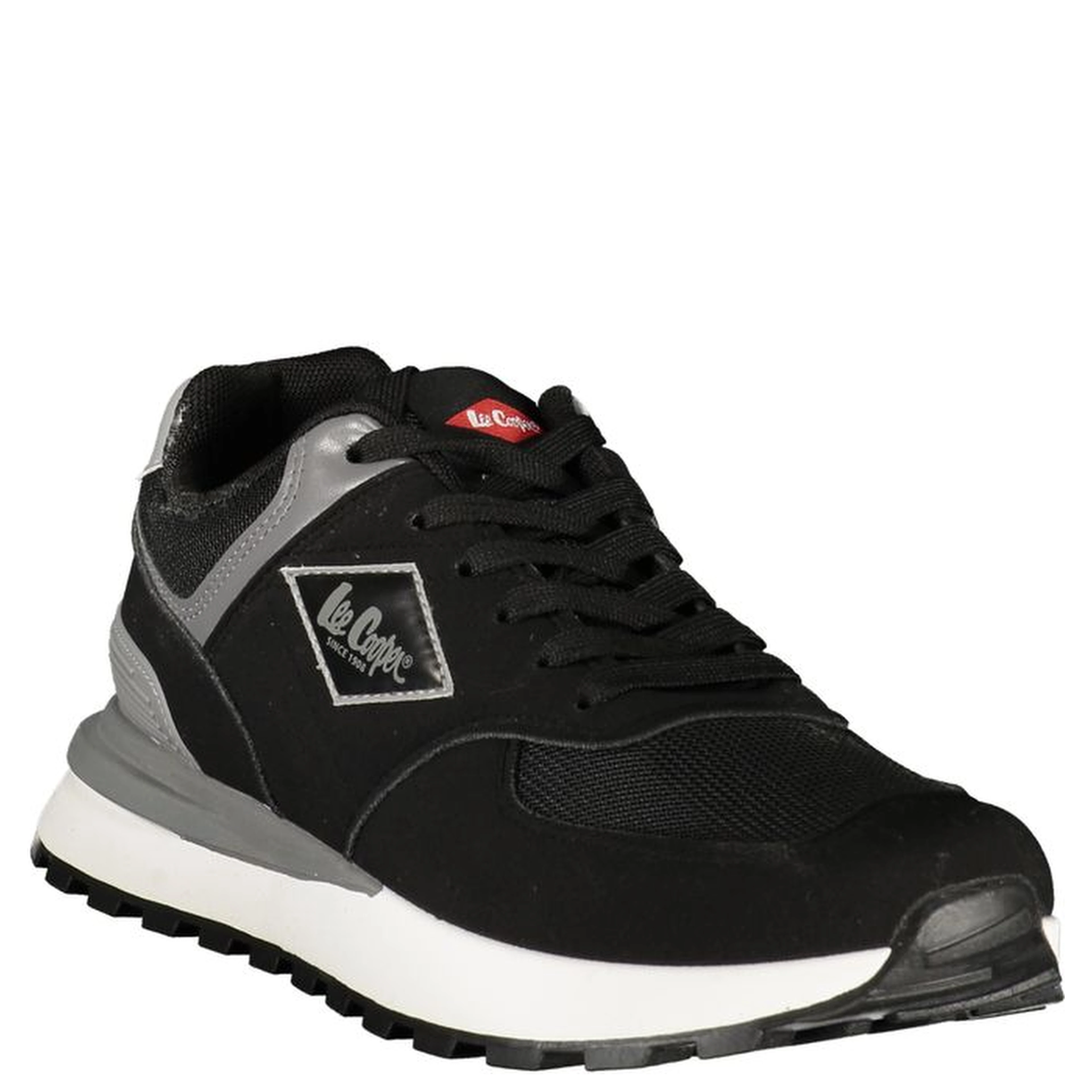 Black Polyurethane Mens Sneaker