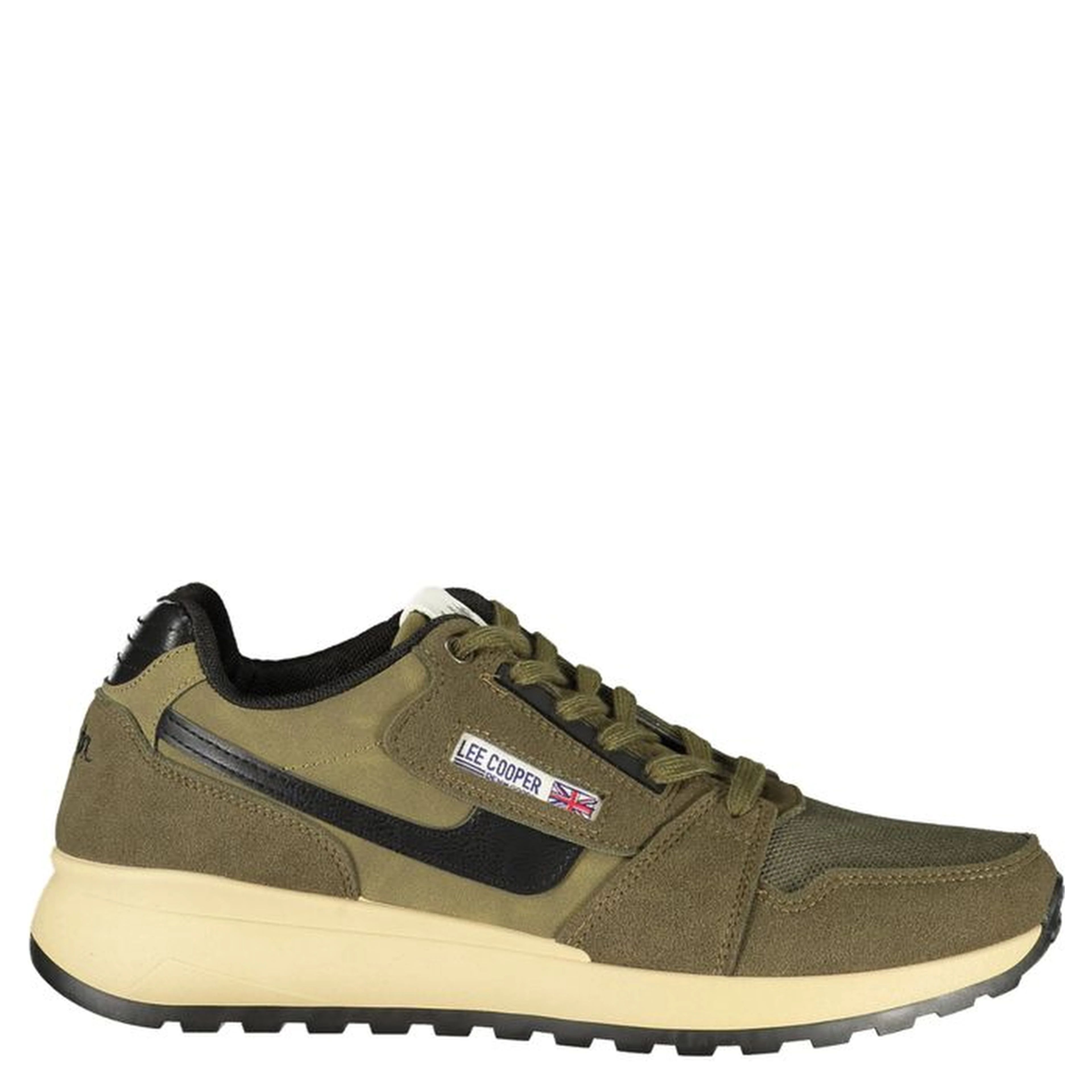 Green Polyurethane Men's Sneaker