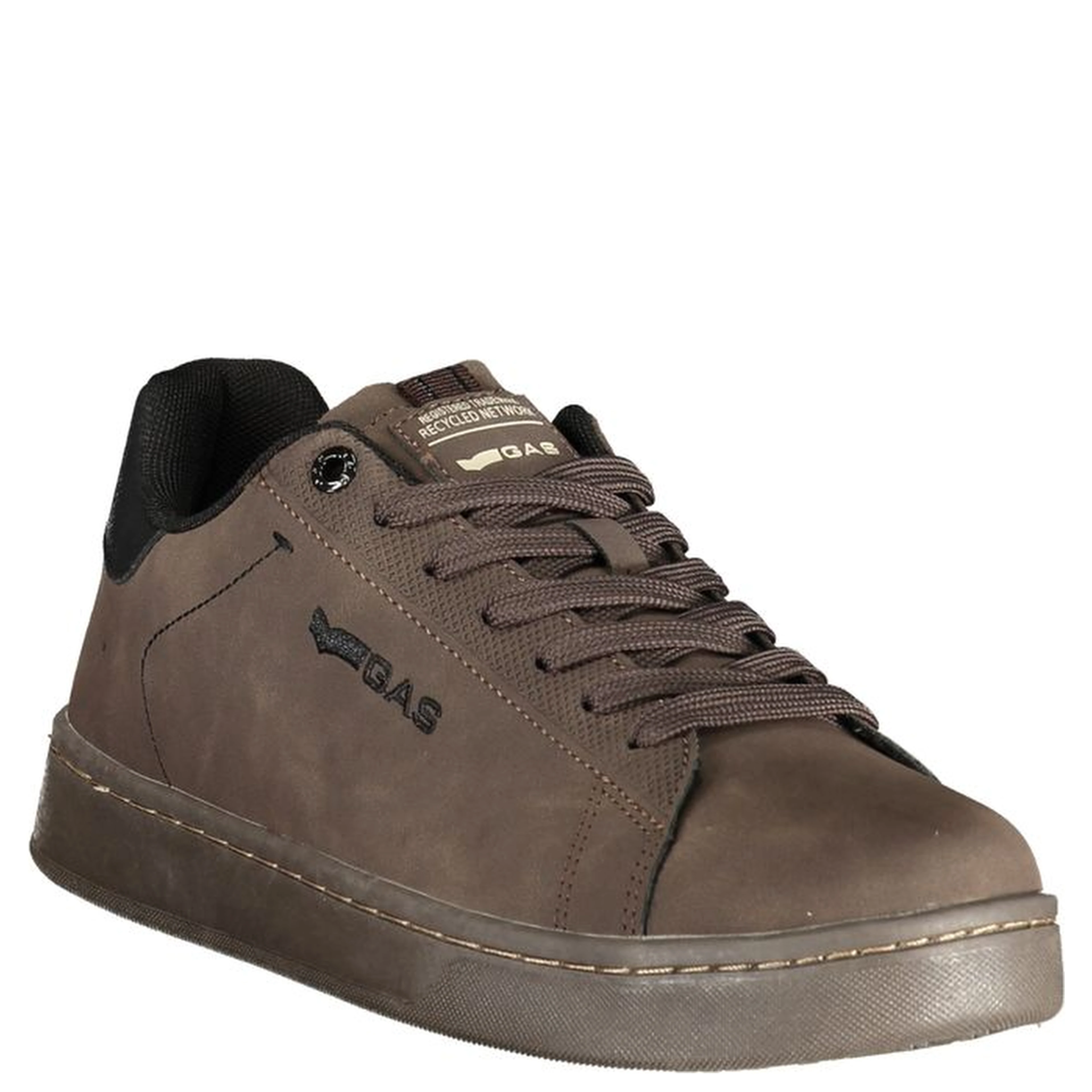 Brown Polyurethane Mens Sneaker