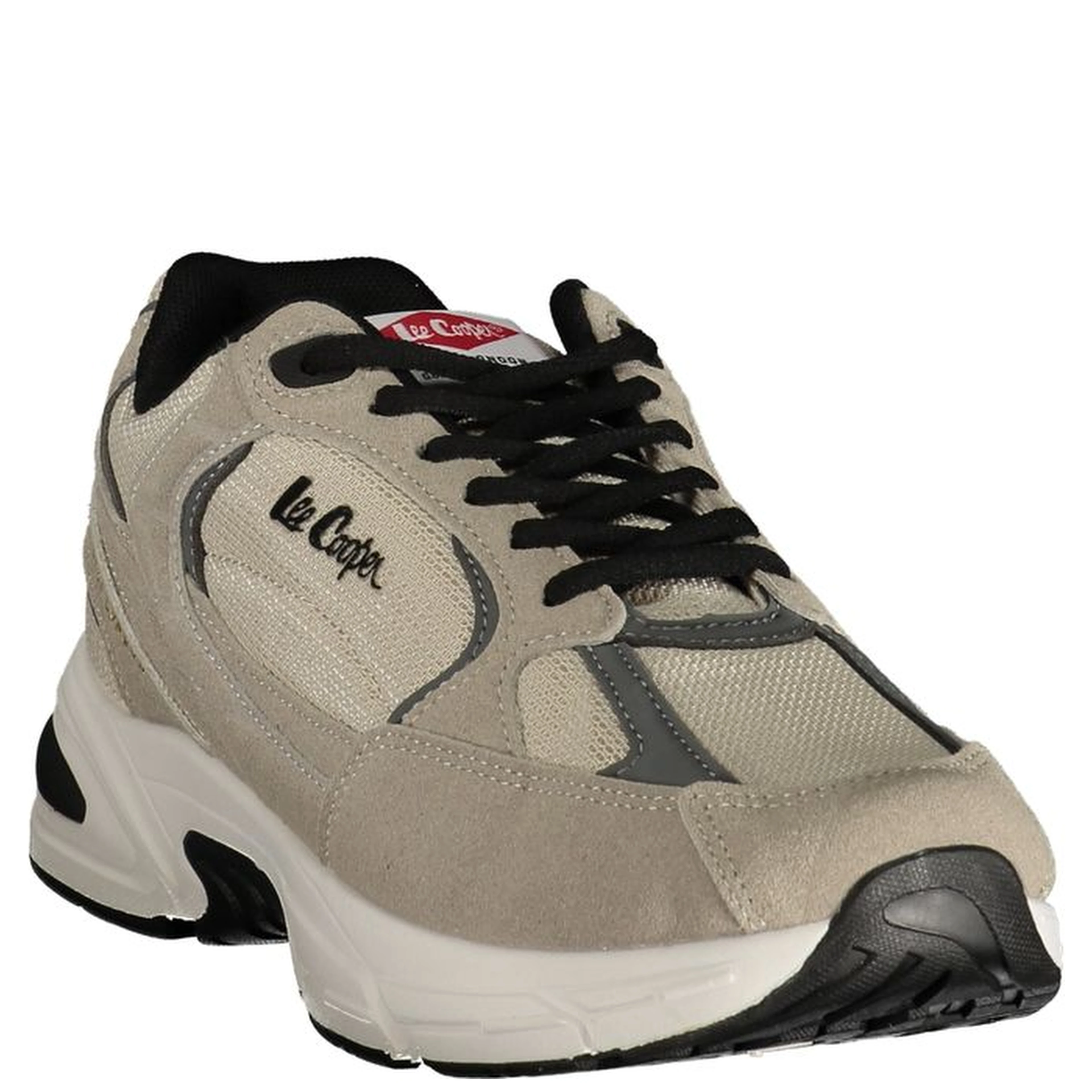 Beige Polyester Athletic Sneakers
