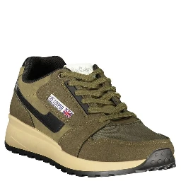 Green Polyurethane Men's Sneaker