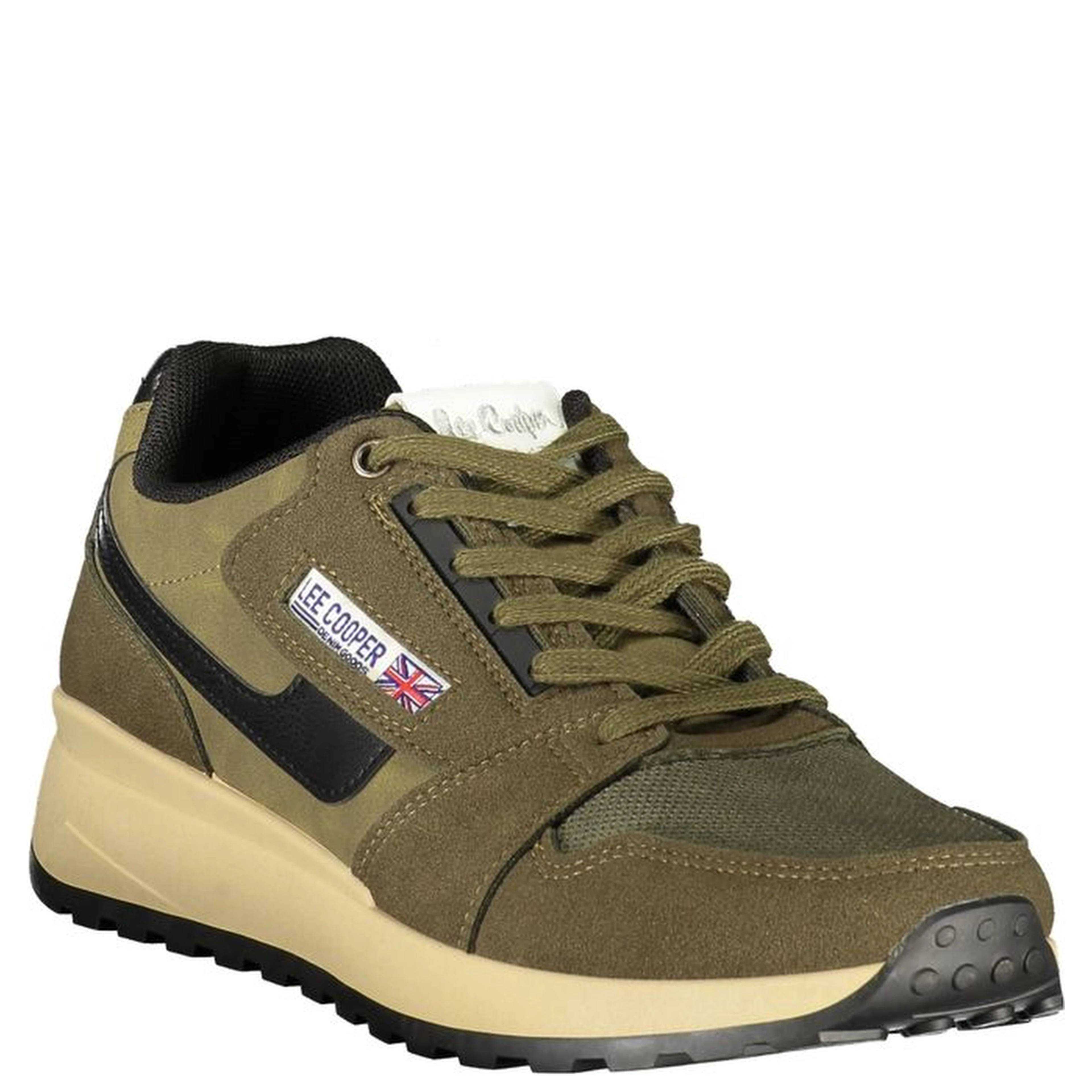 Green Polyurethane Men's Sneaker