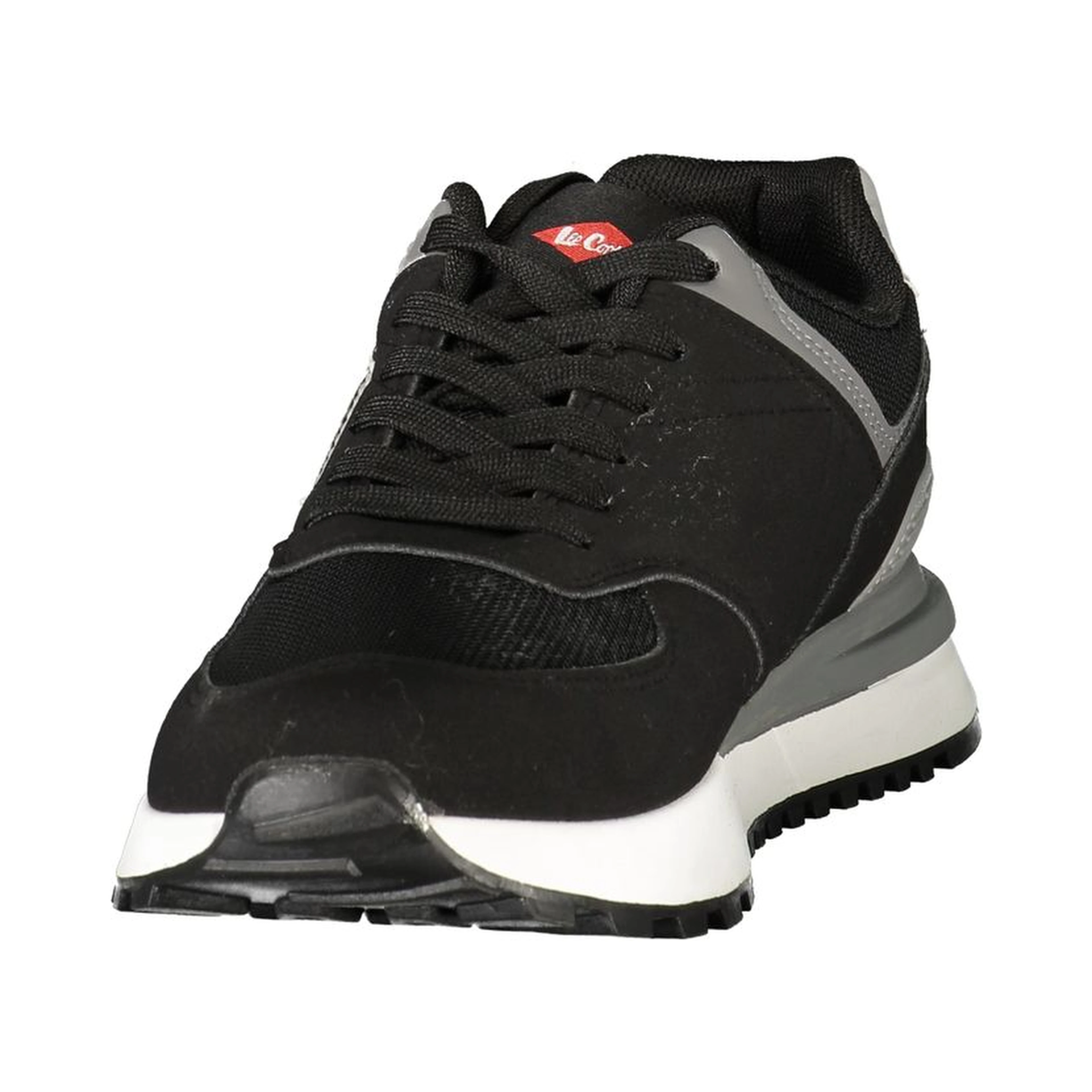 Black Polyurethane Mens Sneaker
