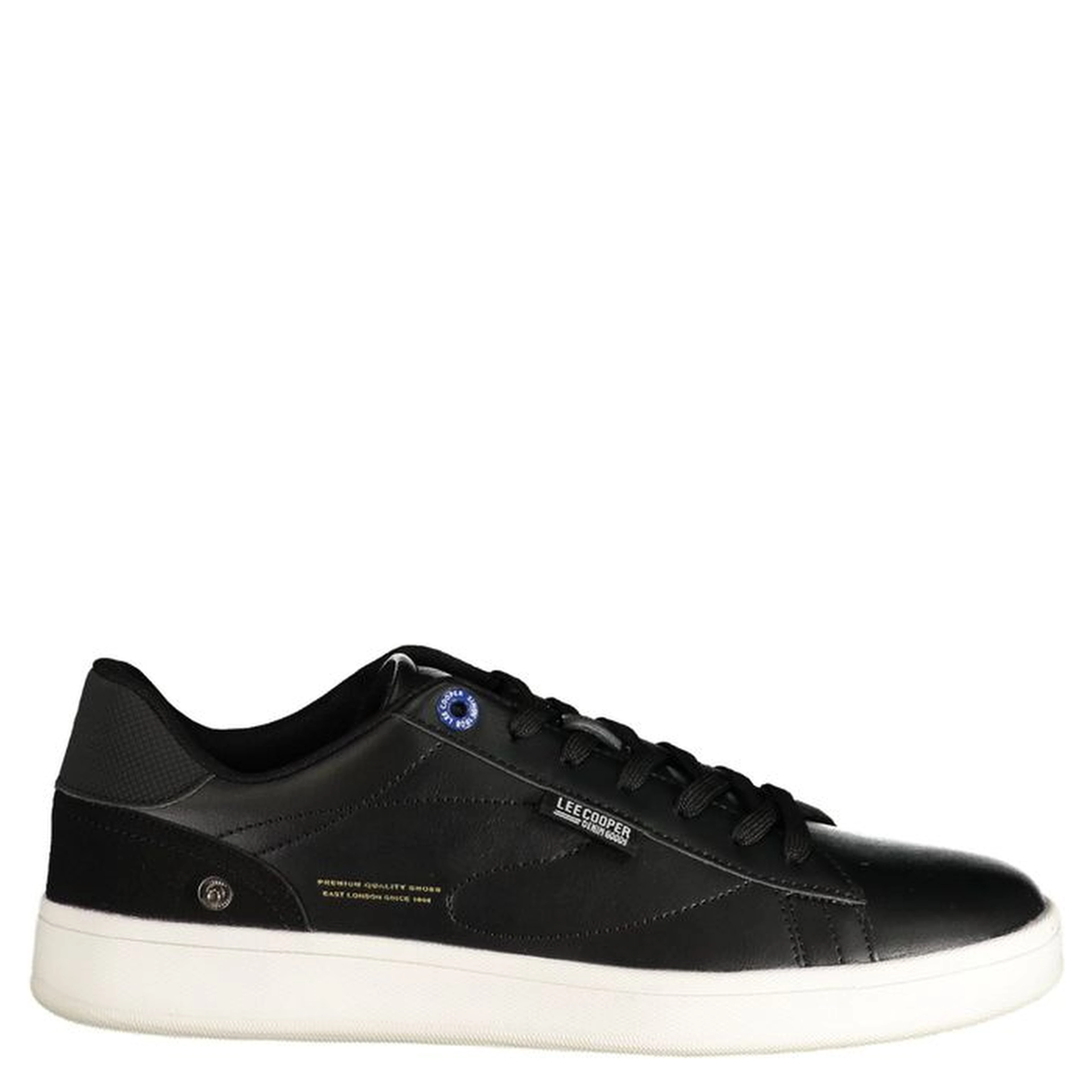 Black Polyurethane Men's Sneaker