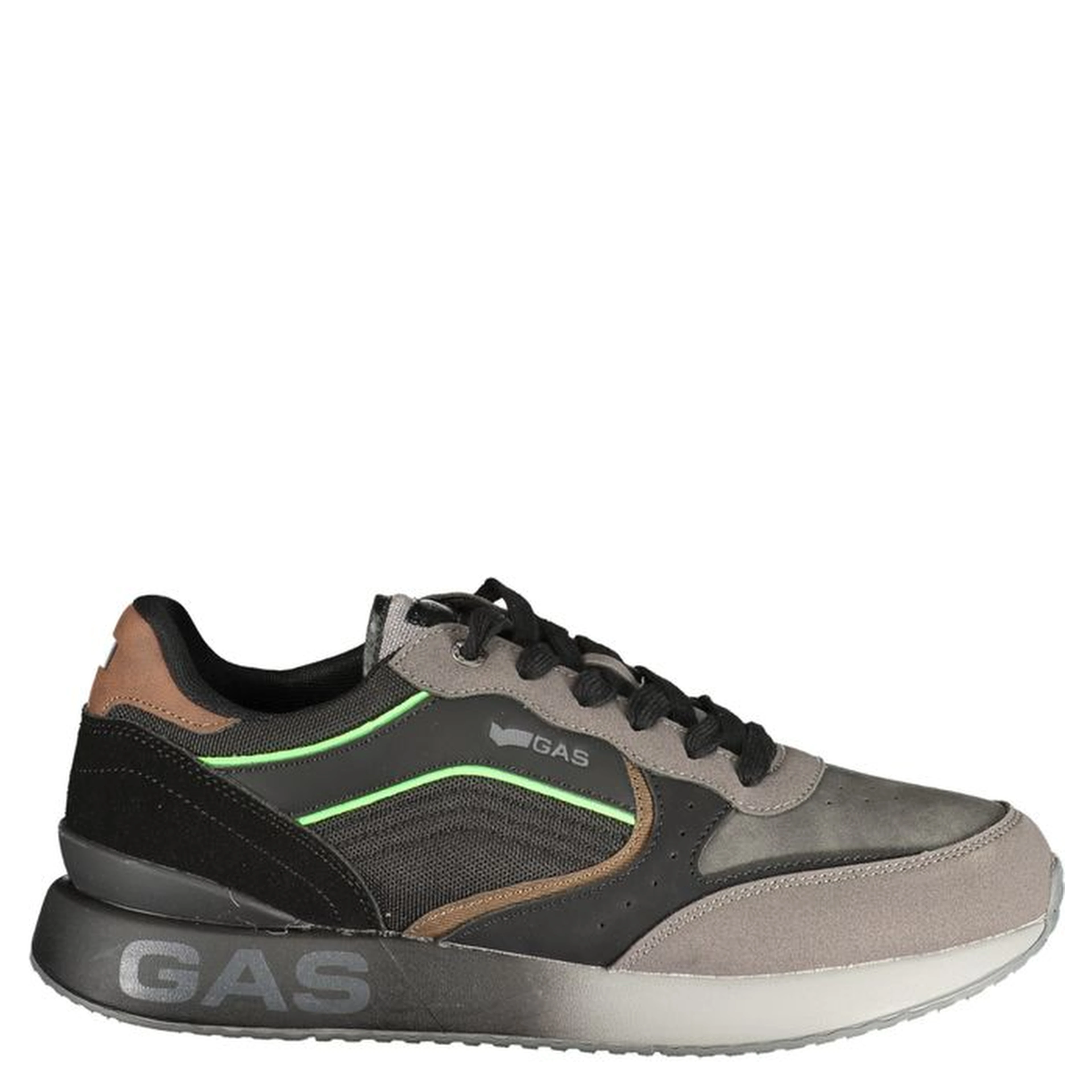 Black Polyurethane Mens Sneaker