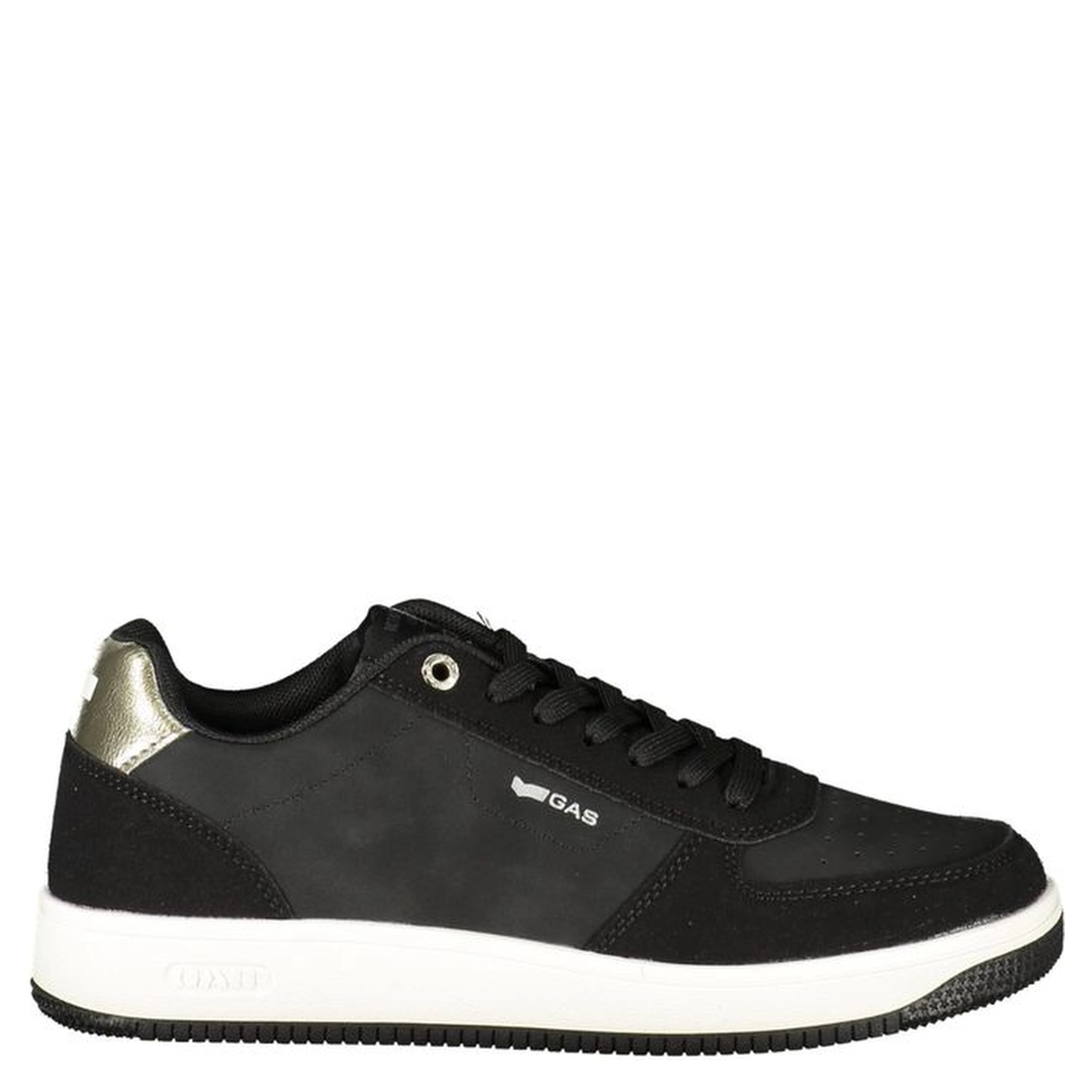 Black Polyurethane Women's Sneakers