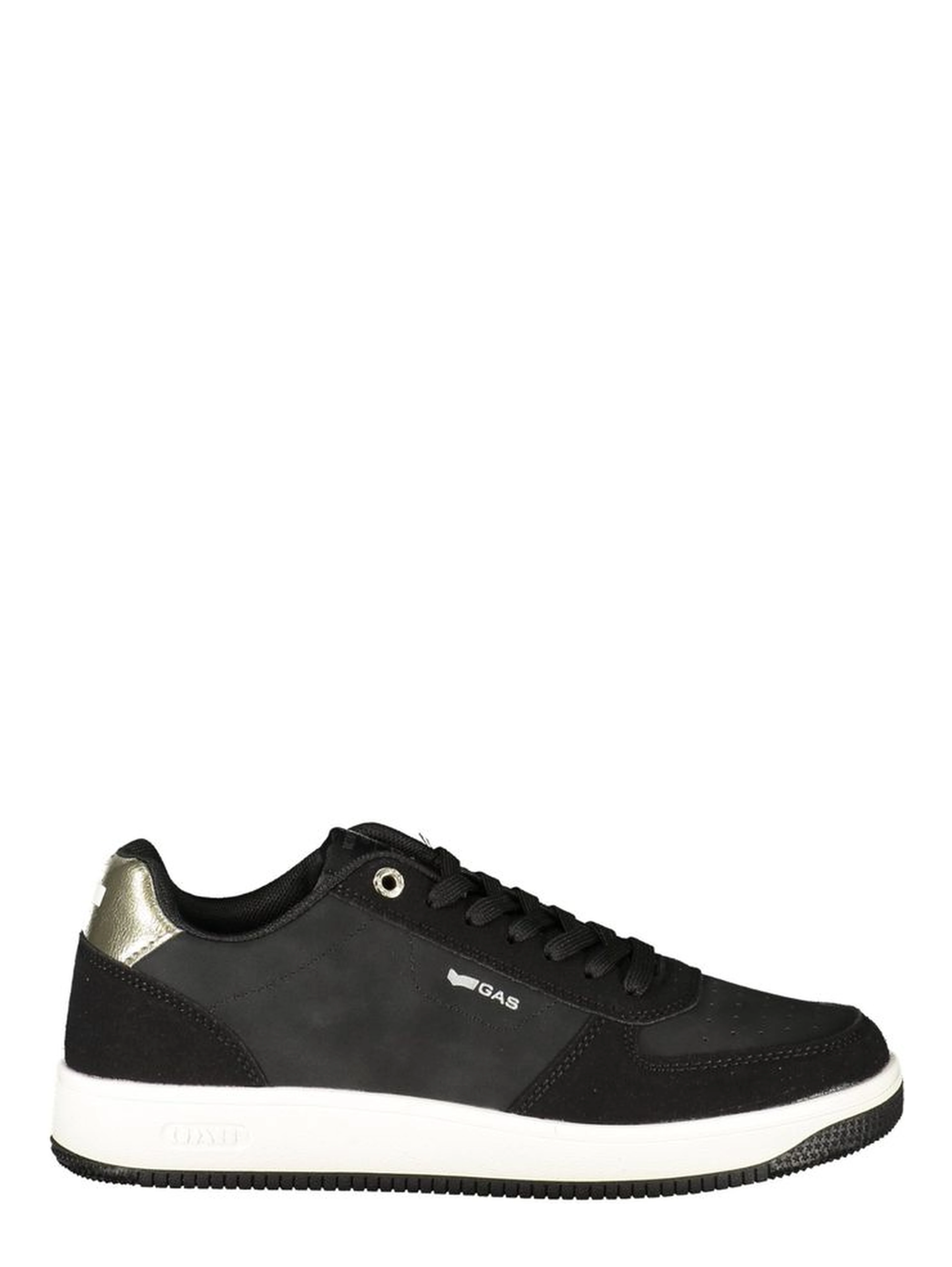 Black Polyurethane Women's Sneakers