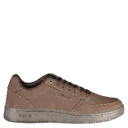 Brown Polyurethane Men's Sneaker