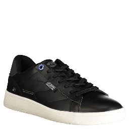 Black Polyurethane Men's Sneaker