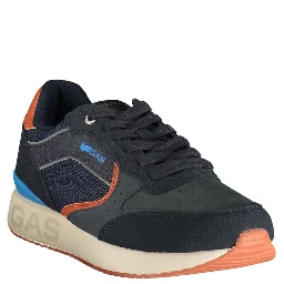 Blue Polyurethane Men's Sneaker