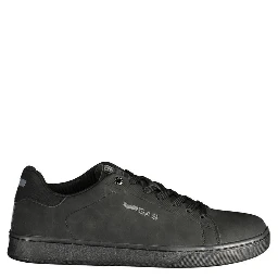 Black Polyurethane Men's Sneaker