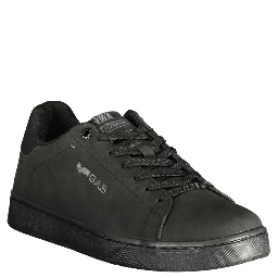 Black Polyurethane Men's Sneaker