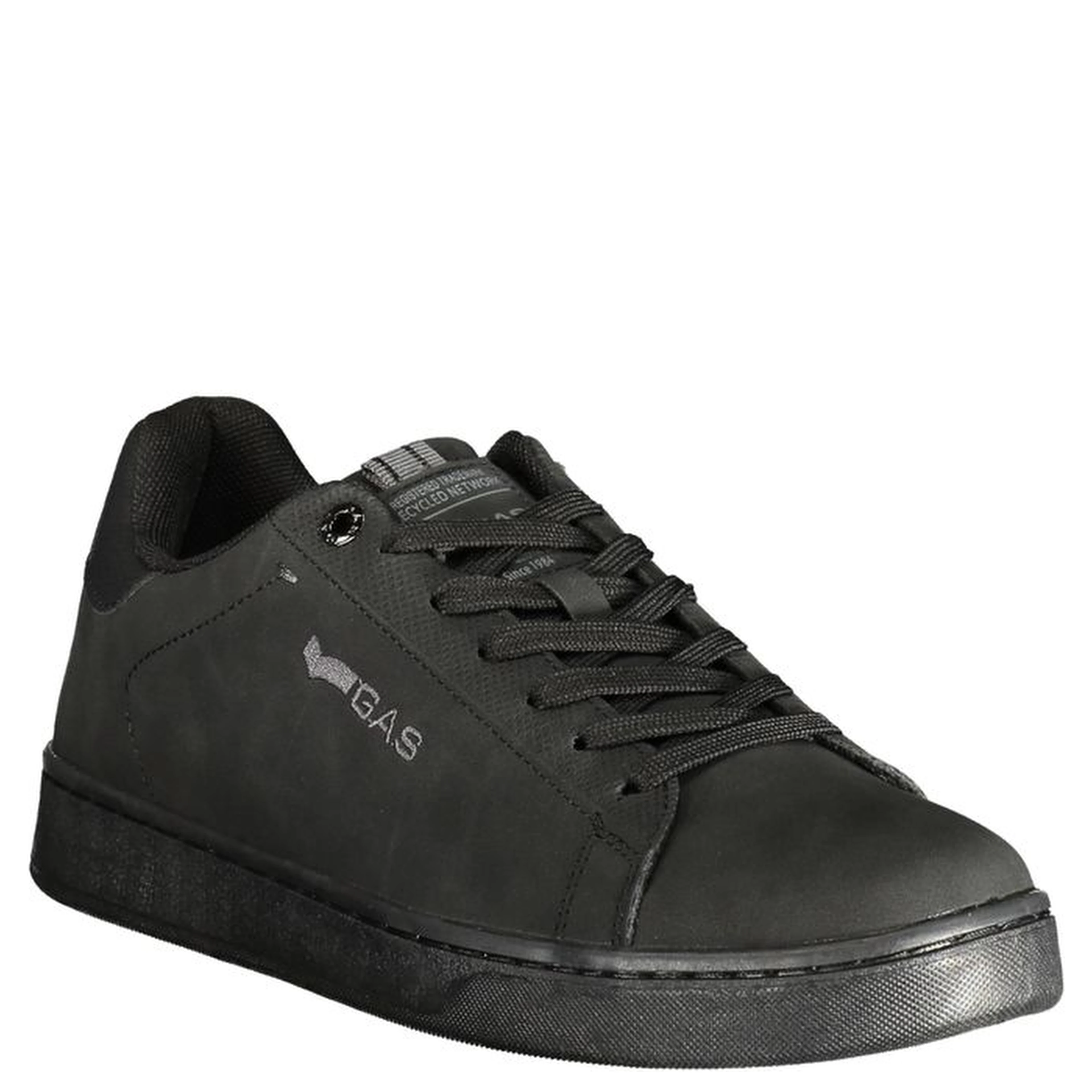 Black Polyurethane Men's Sneaker