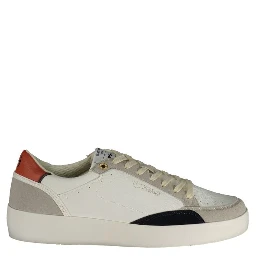 White Polyurethane Men's Sneaker