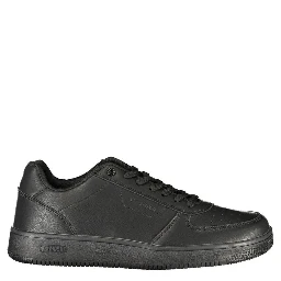 Black Polyurethane Men Sneaker