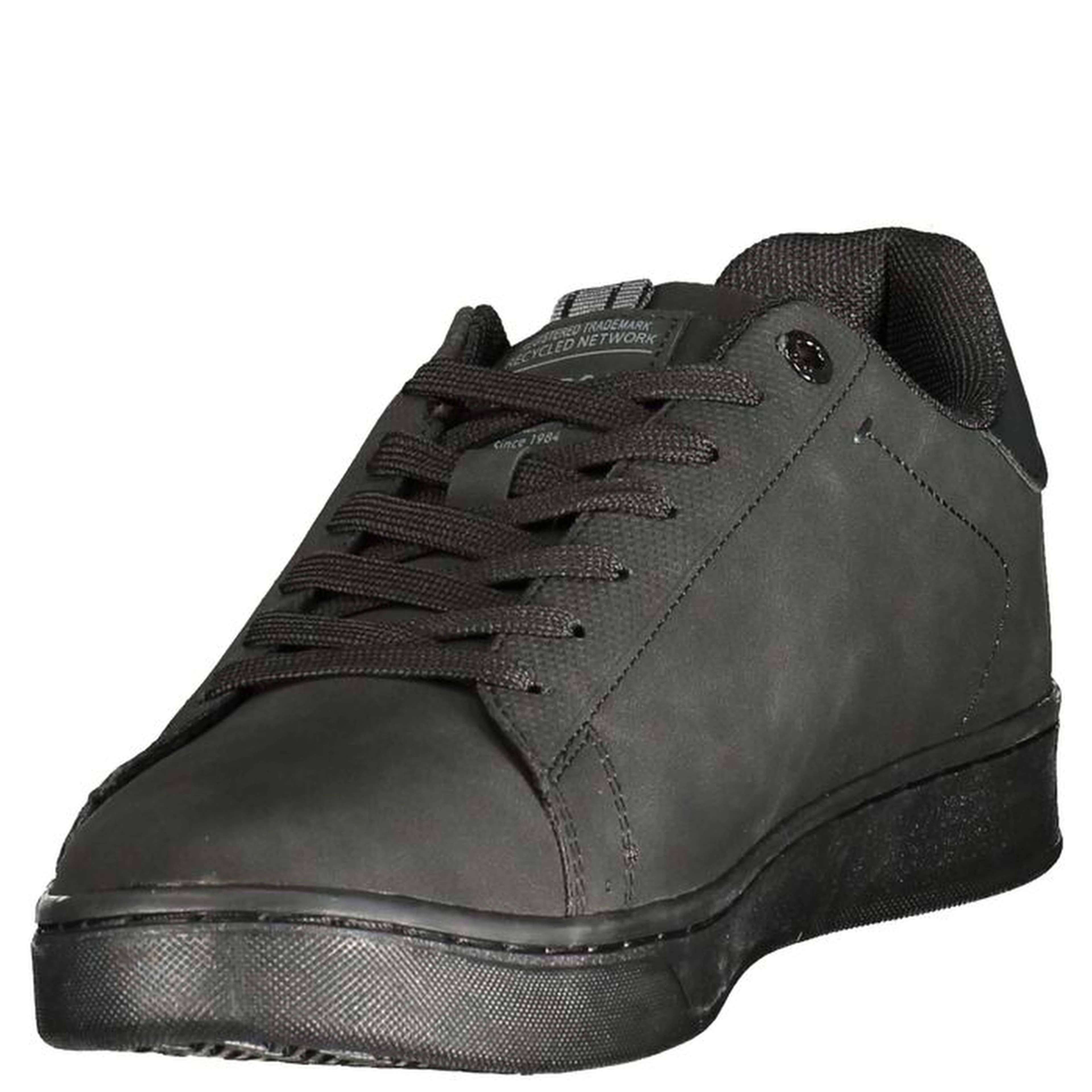Black Polyurethane Men's Sneaker