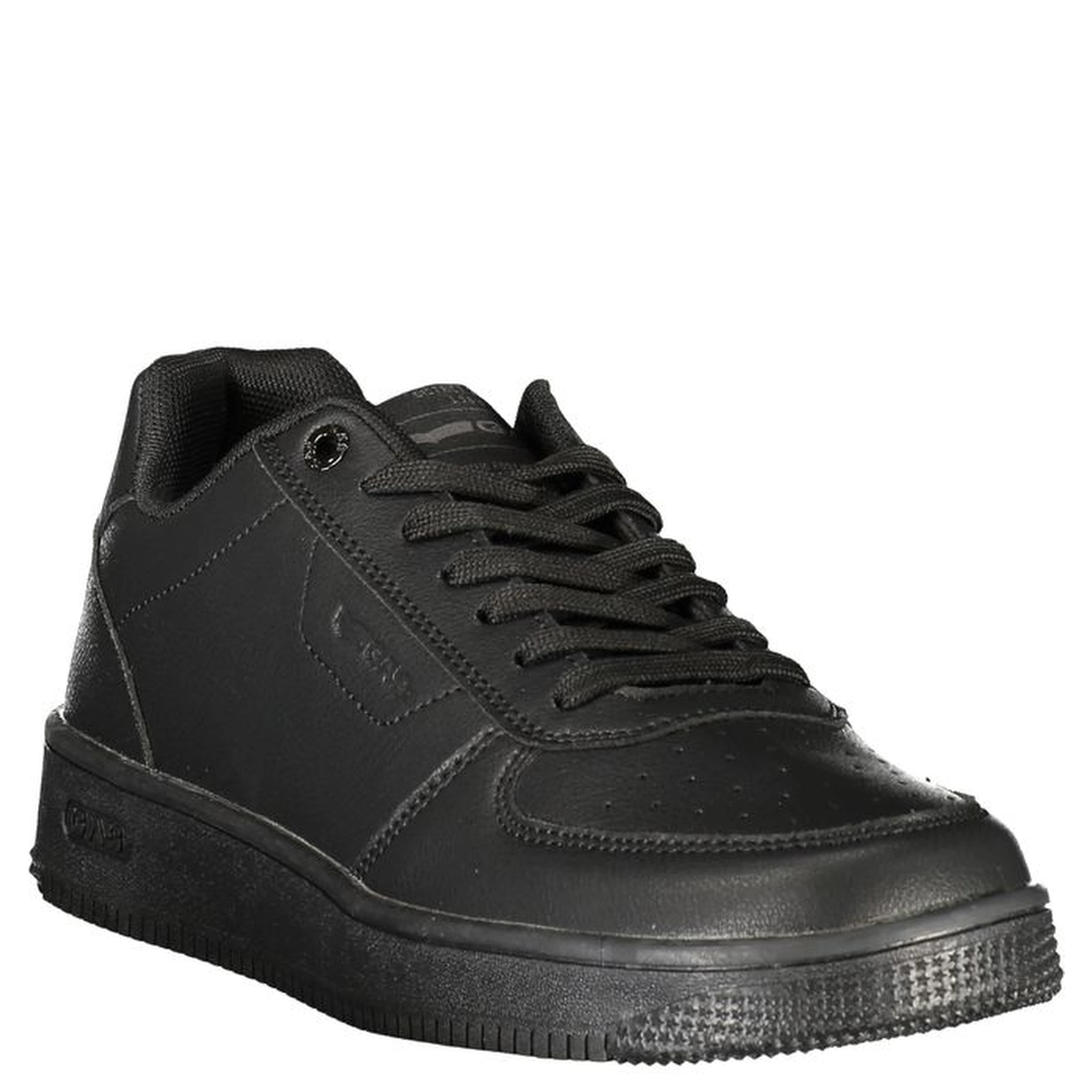 Black Polyurethane Men Sneaker