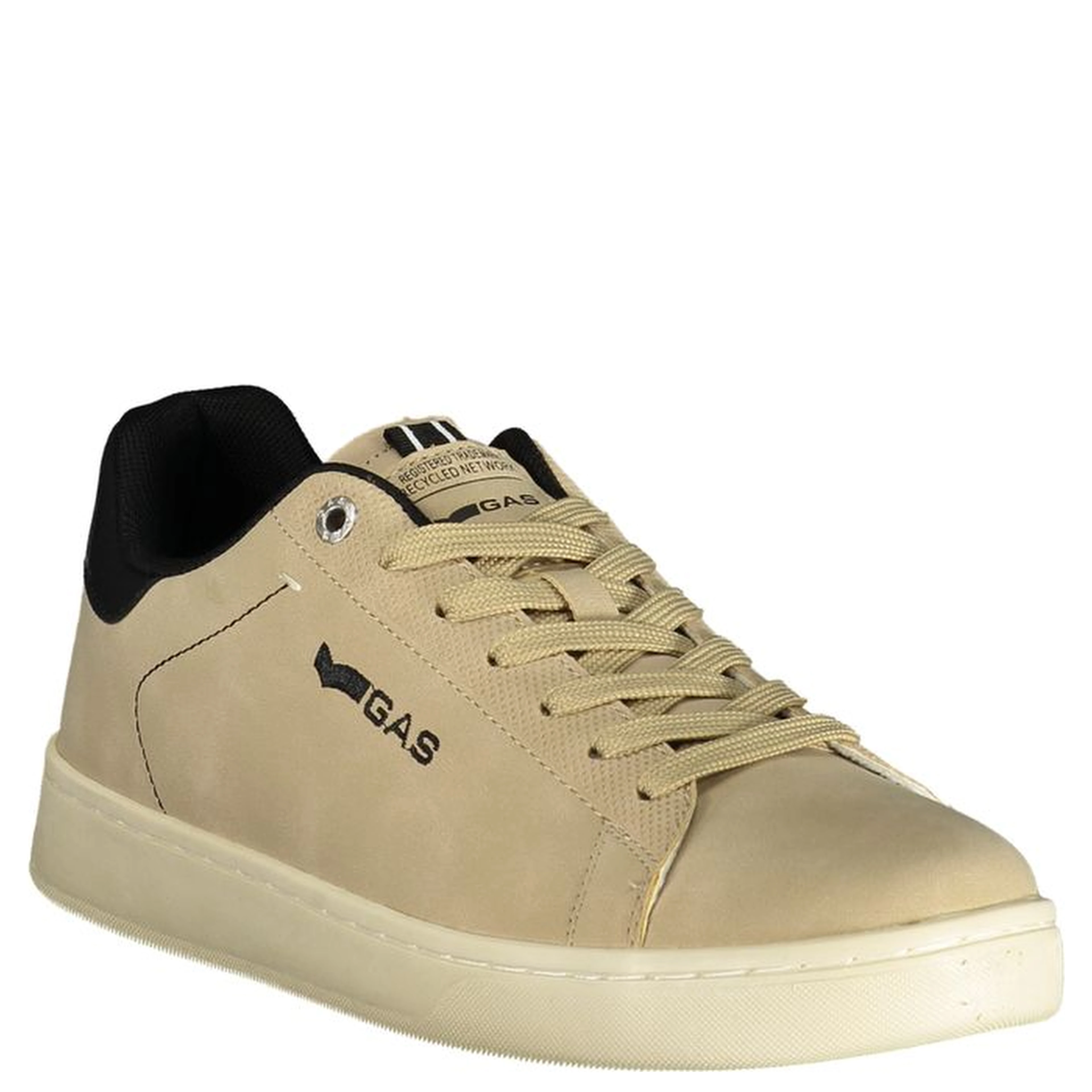 Beige Polyurethane Men's Sneaker