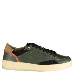 Green Polyurethane Men's Sneaker