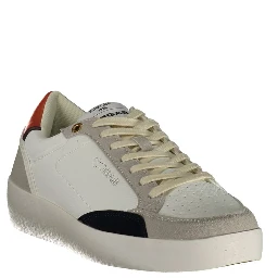 White Polyurethane Men's Sneaker