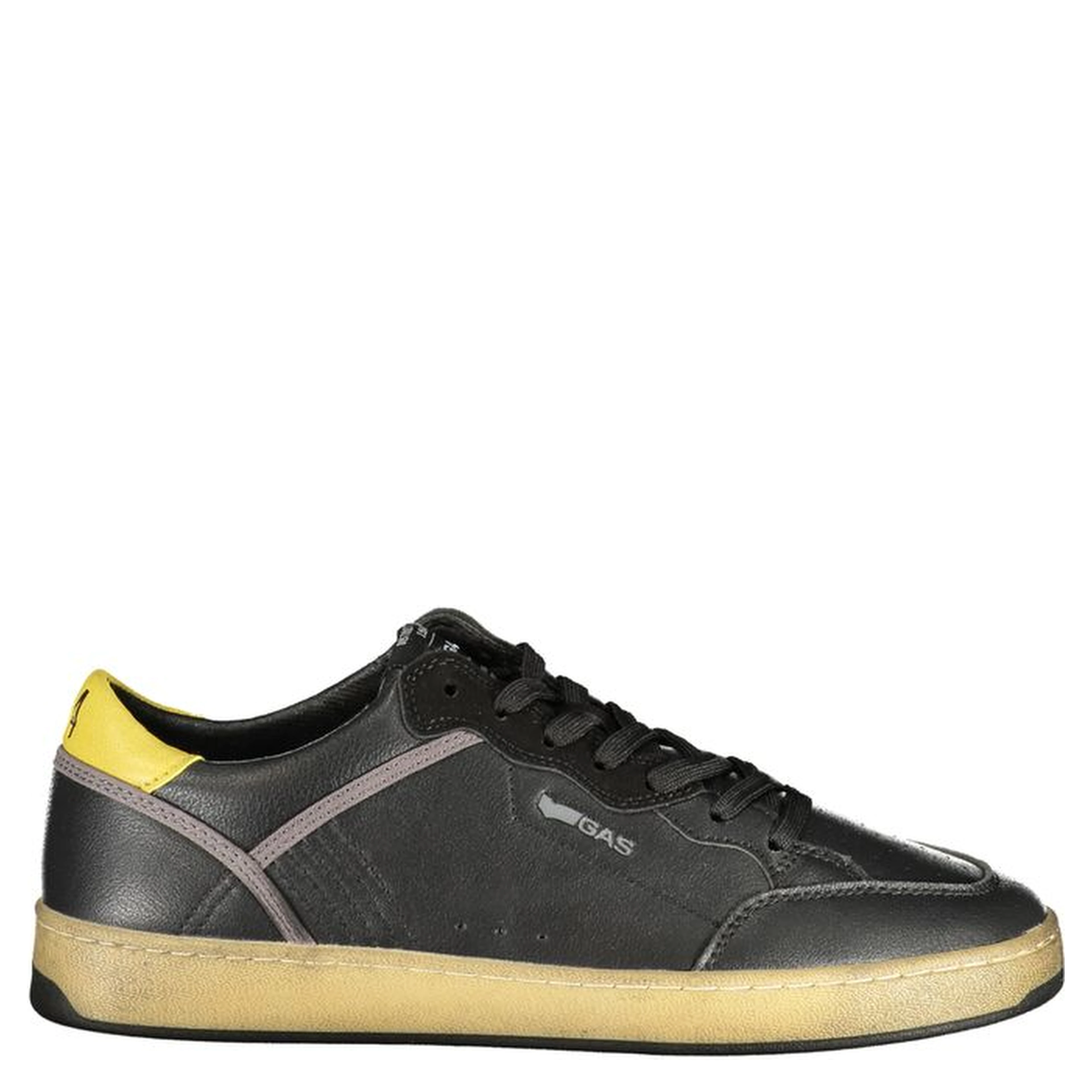 Black Polyurethane Men's Sneaker
