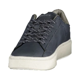 Blue Polyurethane Men's Sneaker