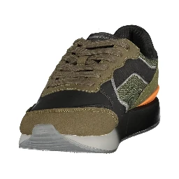 Green Polyurethane Men's Sneaker