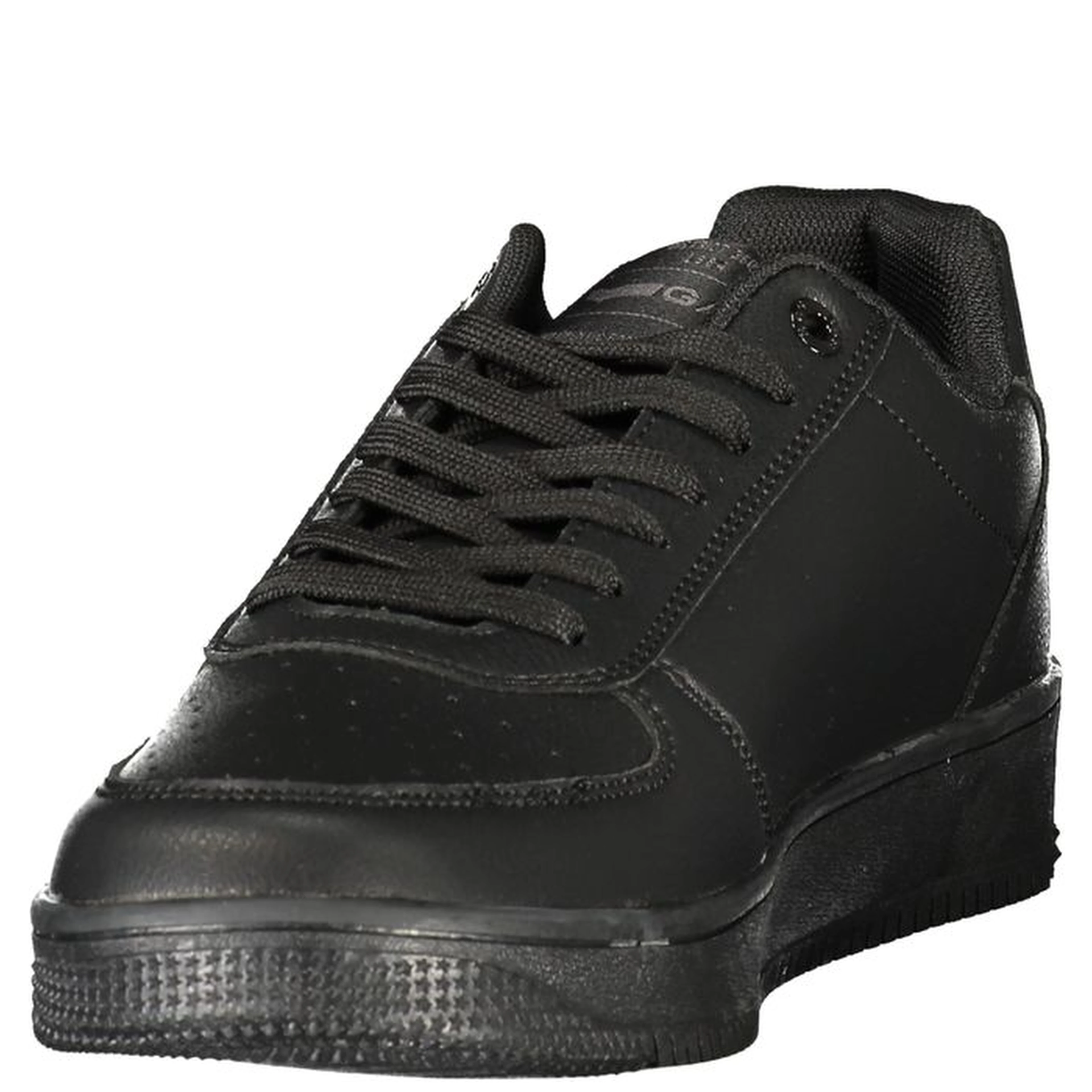 Black Polyurethane Men Sneaker