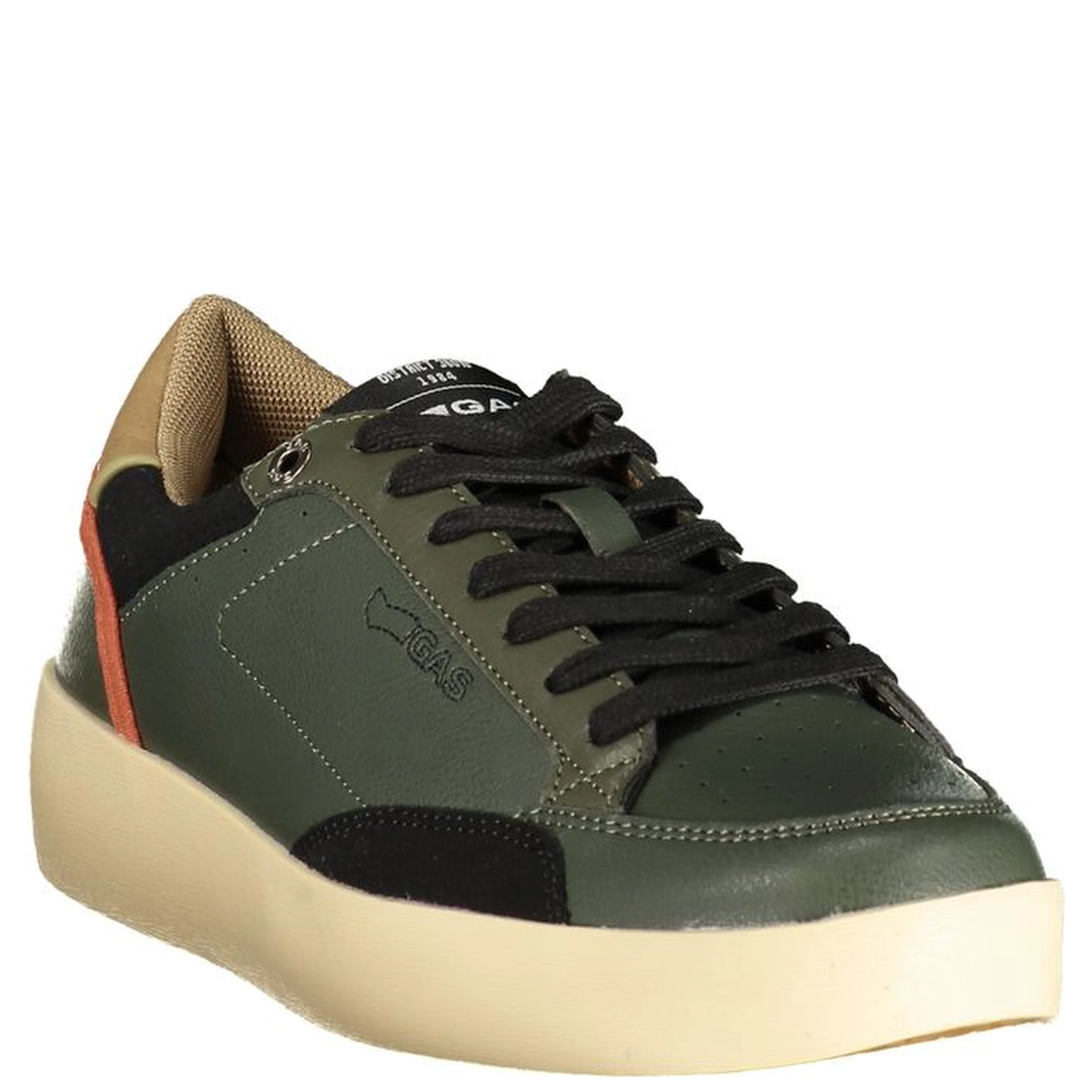 Green Polyurethane Men's Sneaker