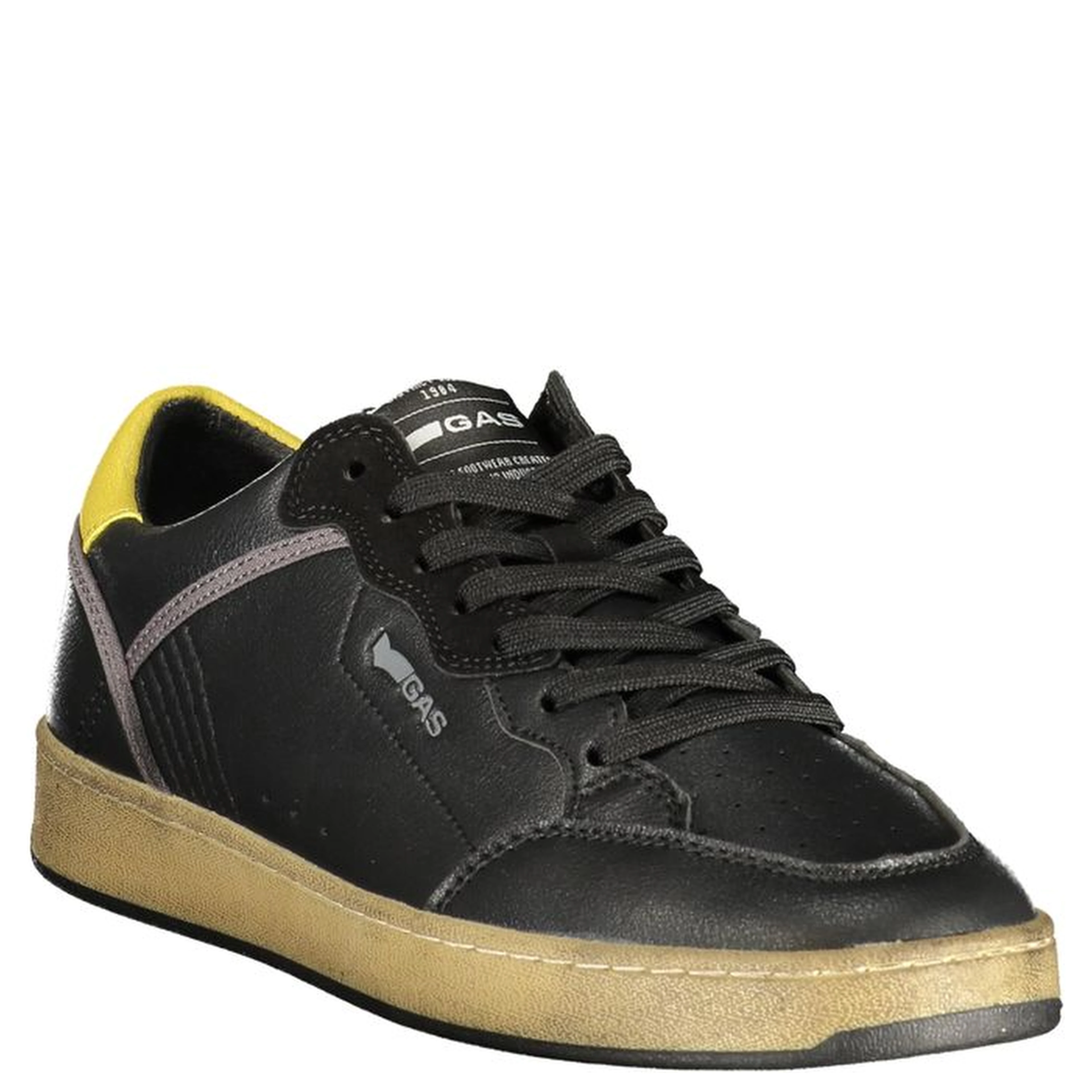 Black Polyurethane Men's Sneaker