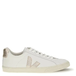 White Calf Leather Bos Taurus Low Top Sneakers