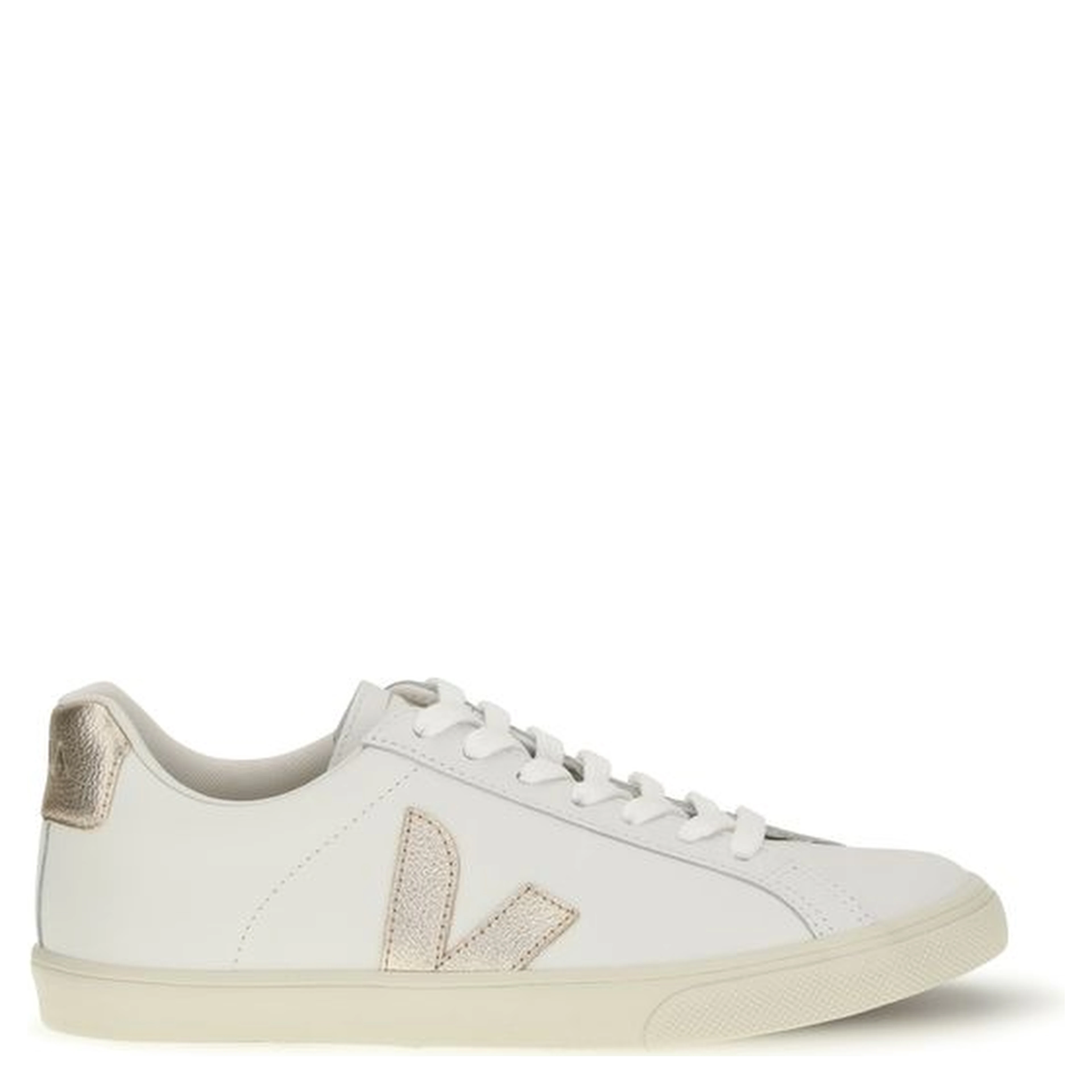 White Calf Leather Bos Taurus Low Top Sneakers