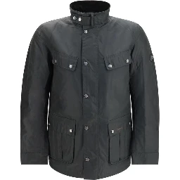 Bicolor Cotton Shell Jacket