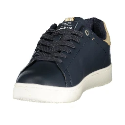 Blu Polyurethane Men's Sneaker